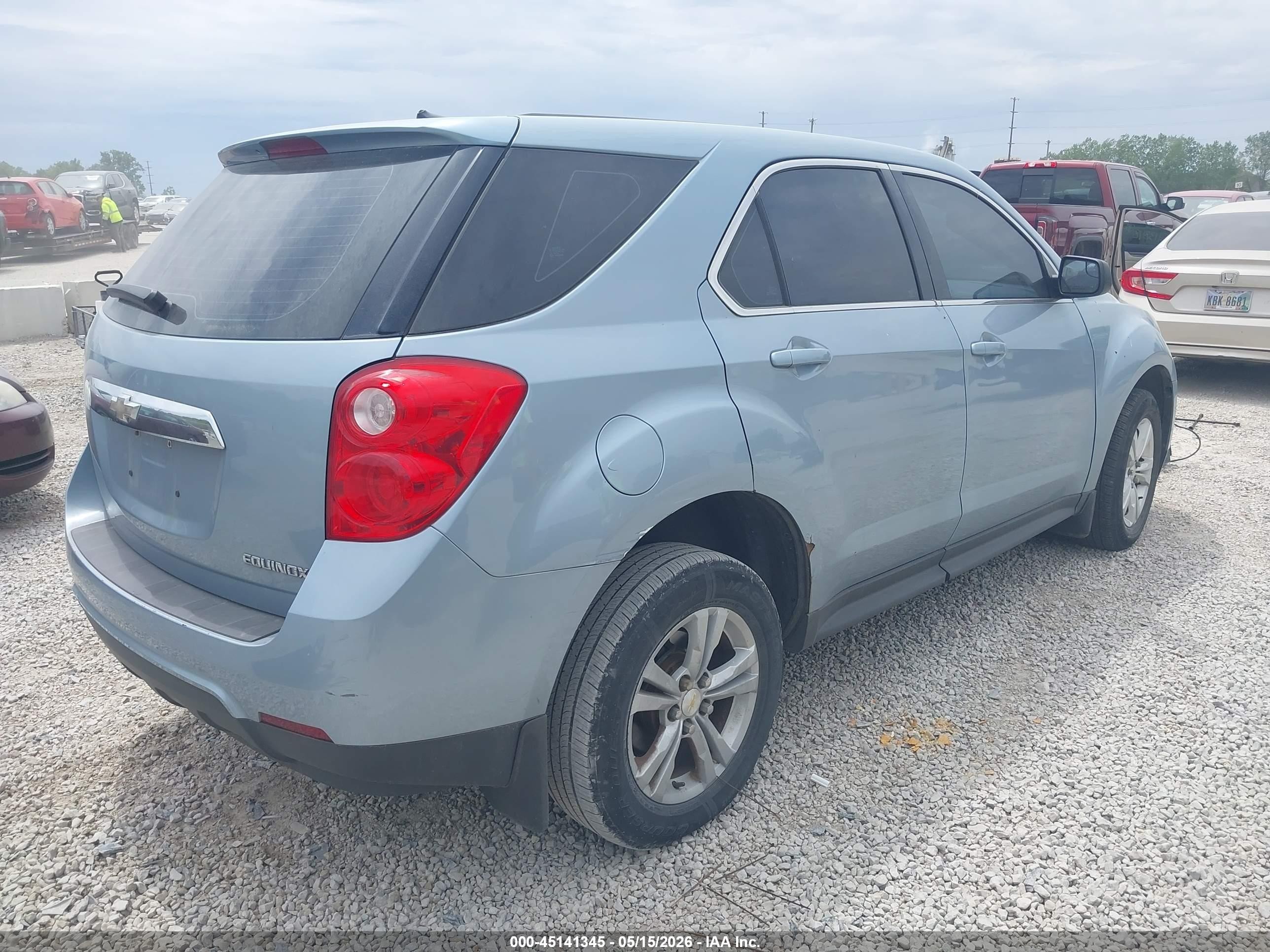 2014 Chevrolet Equinox Ls Blue vin: 2GNALAEKXE6192867