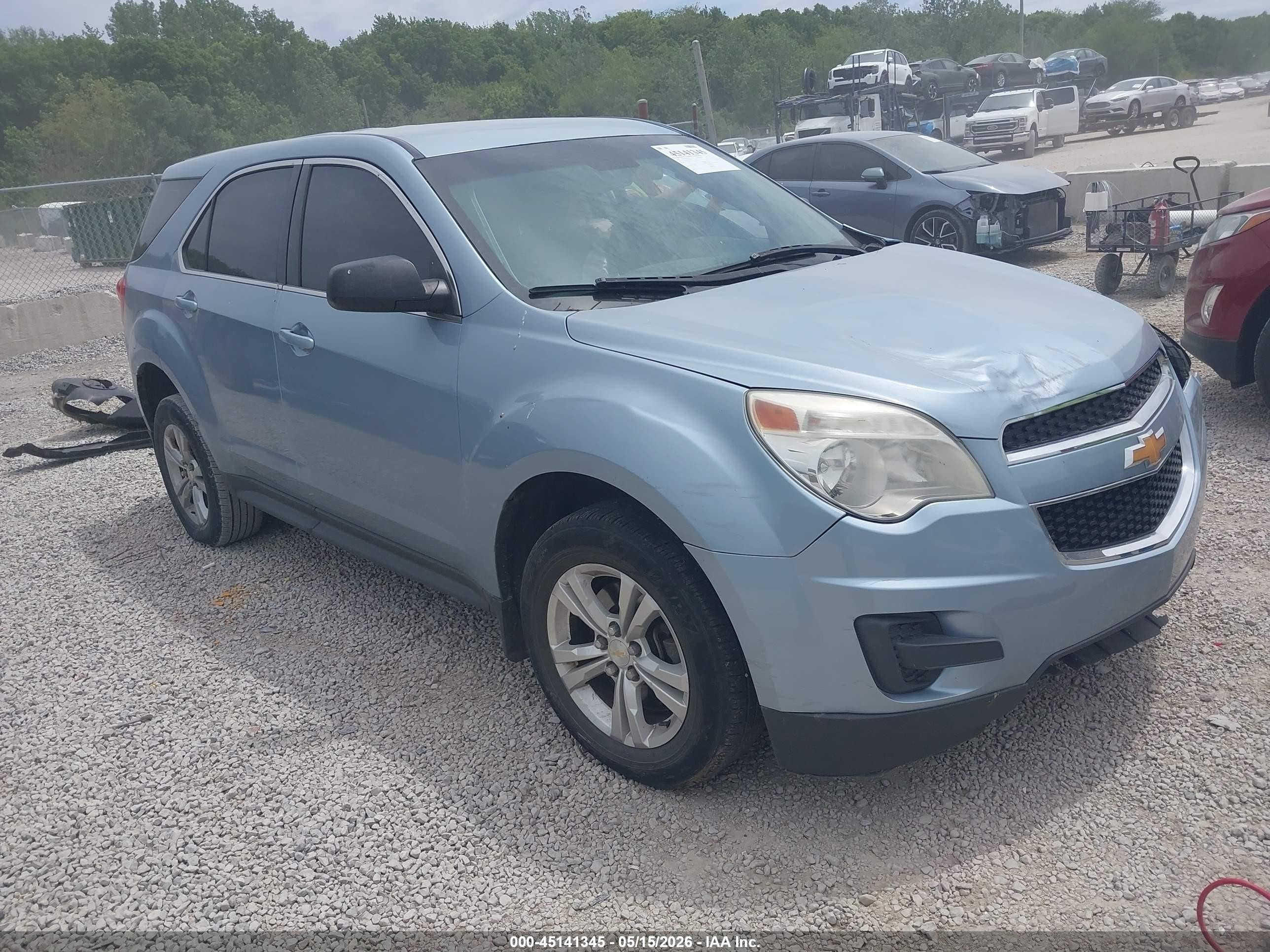2014 Chevrolet Equinox Ls Blue vin: 2GNALAEKXE6192867