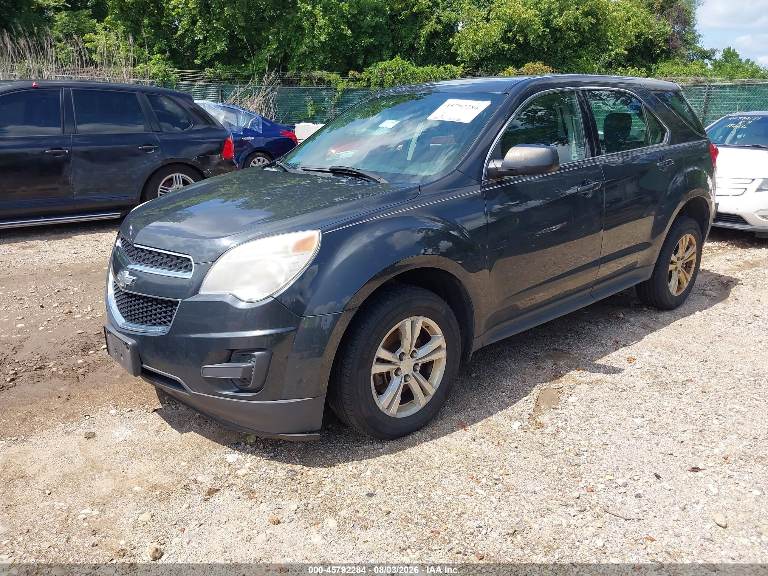 2014 Chevrolet Equinox Ls Gray vin: 2GNALAEKXE6365058