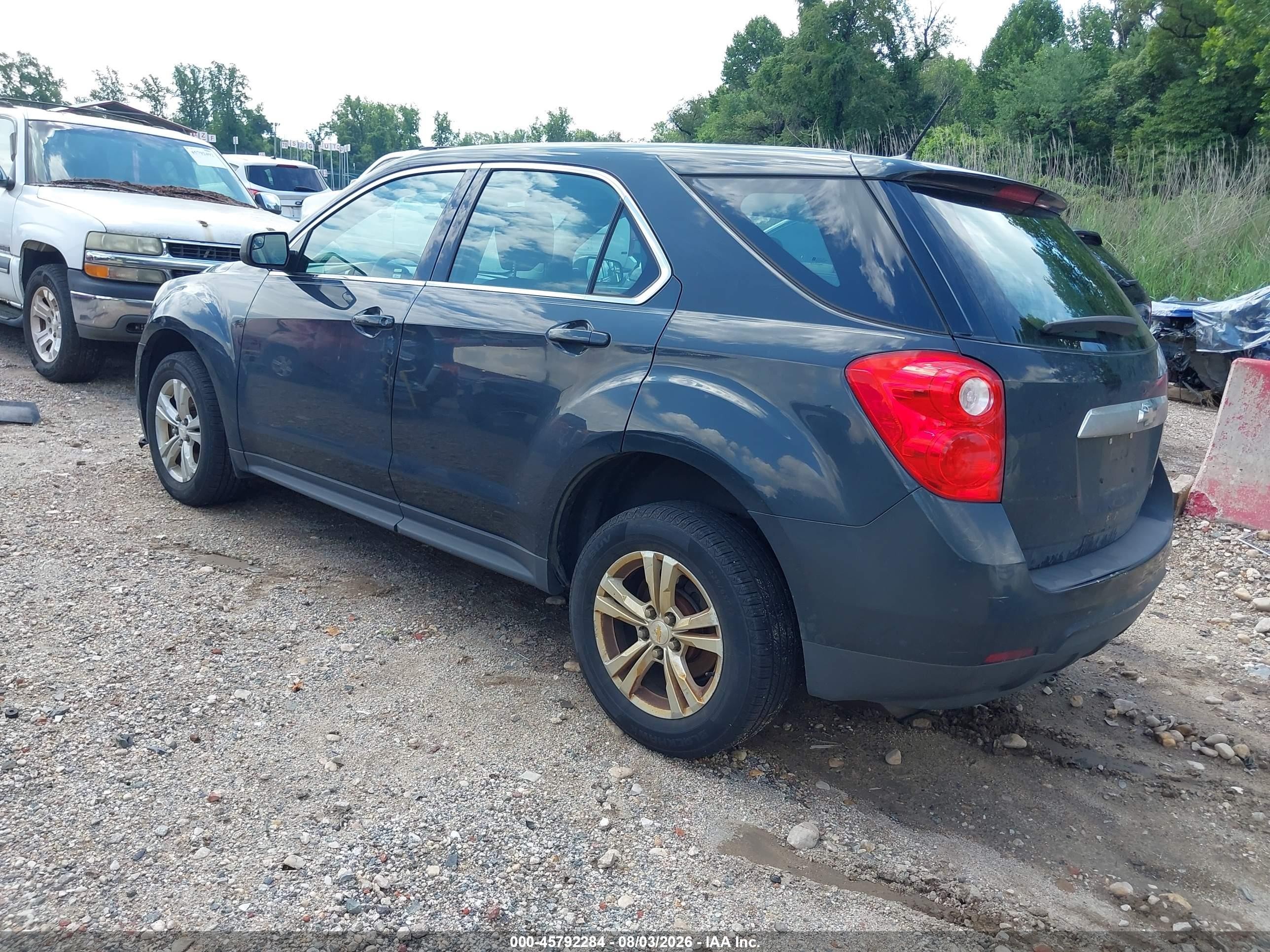 2014 Chevrolet Equinox Ls Gray vin: 2GNALAEKXE6365058