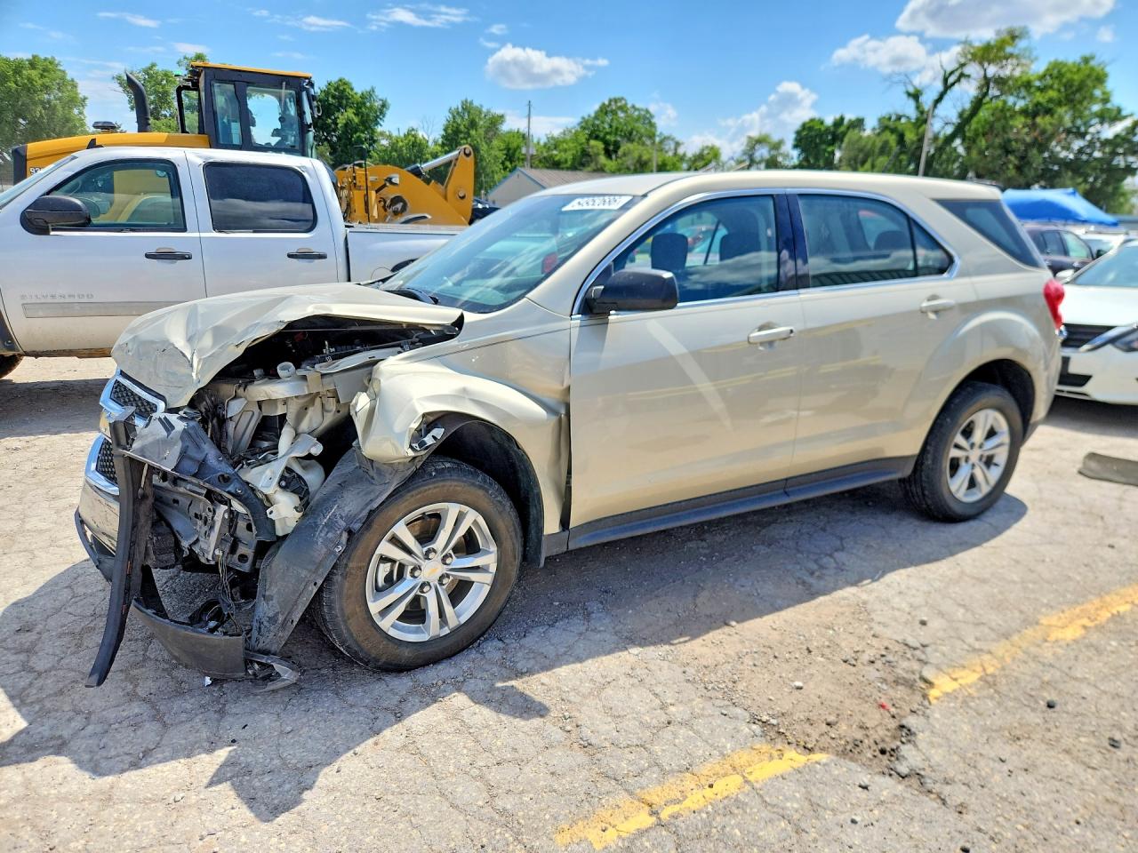 2015 Chevrolet Equinox Ls Tan vin: 2GNALAEKXF1101188