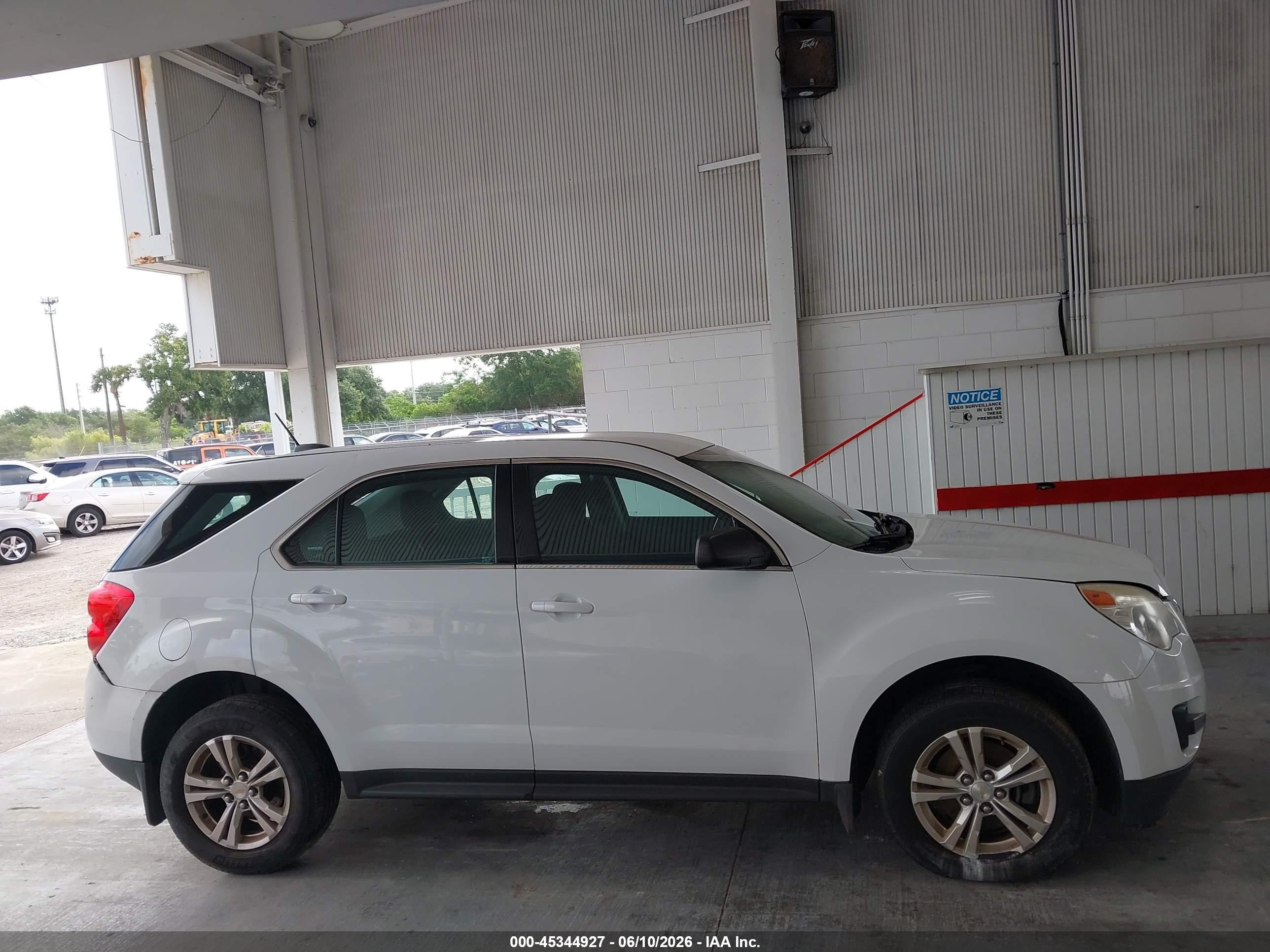 2015 Chevrolet Equinox Ls White vin: 2GNALAEKXF1103605