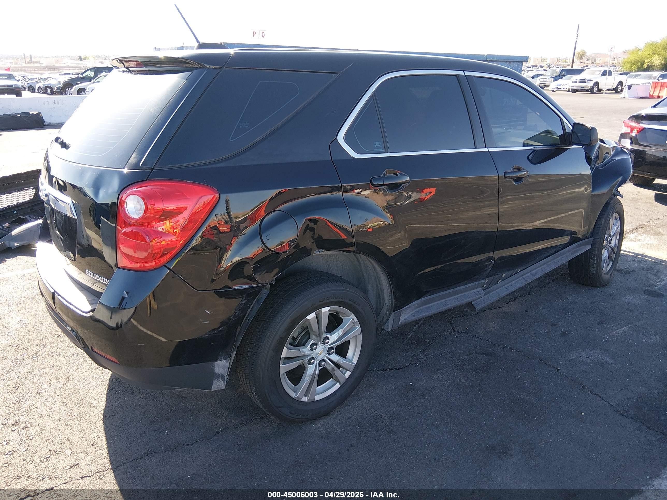 2015 Chevrolet Equinox Ls Черный vin: 2GNALAEKXF1109033
