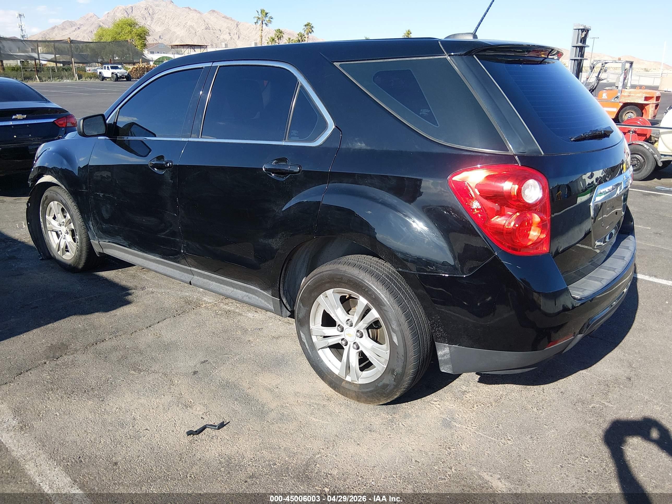 2015 Chevrolet Equinox Ls Черный vin: 2GNALAEKXF1109033