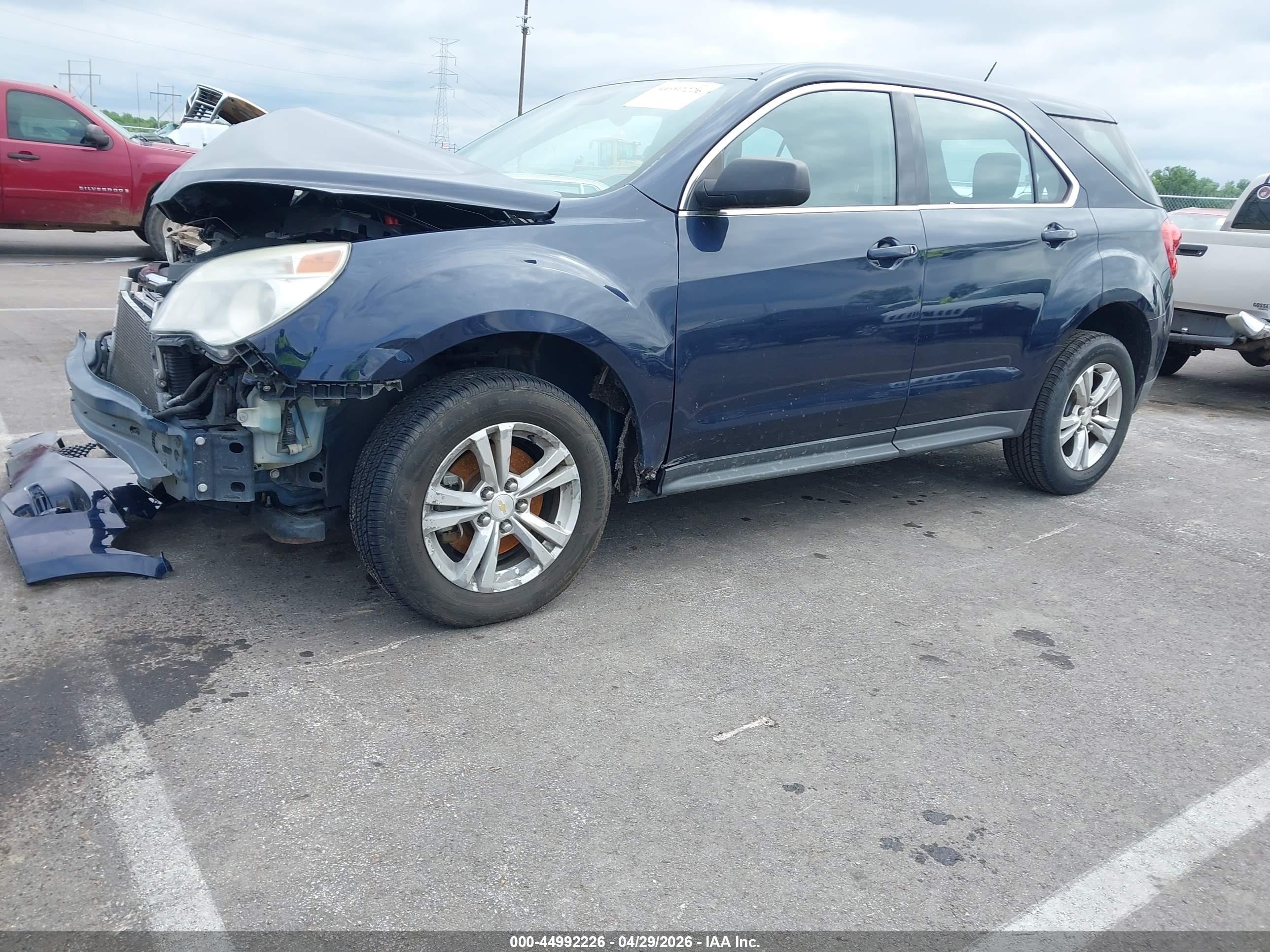 2015 Chevrolet Equinox Ls Blue vin: 2GNALAEKXF1163321
