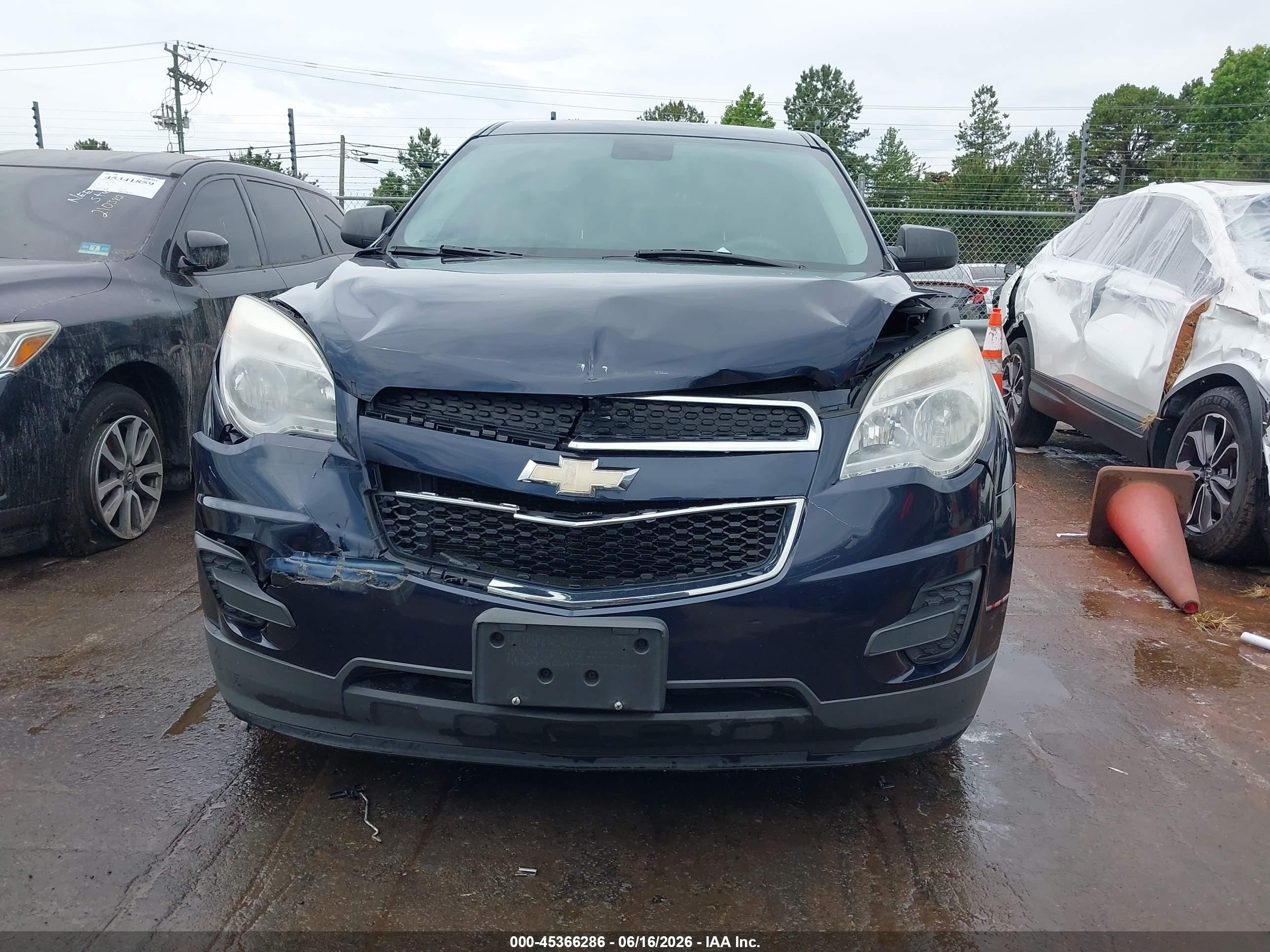 2015 Chevrolet Equinox Ls Blue vin: 2GNALAEKXF1167143