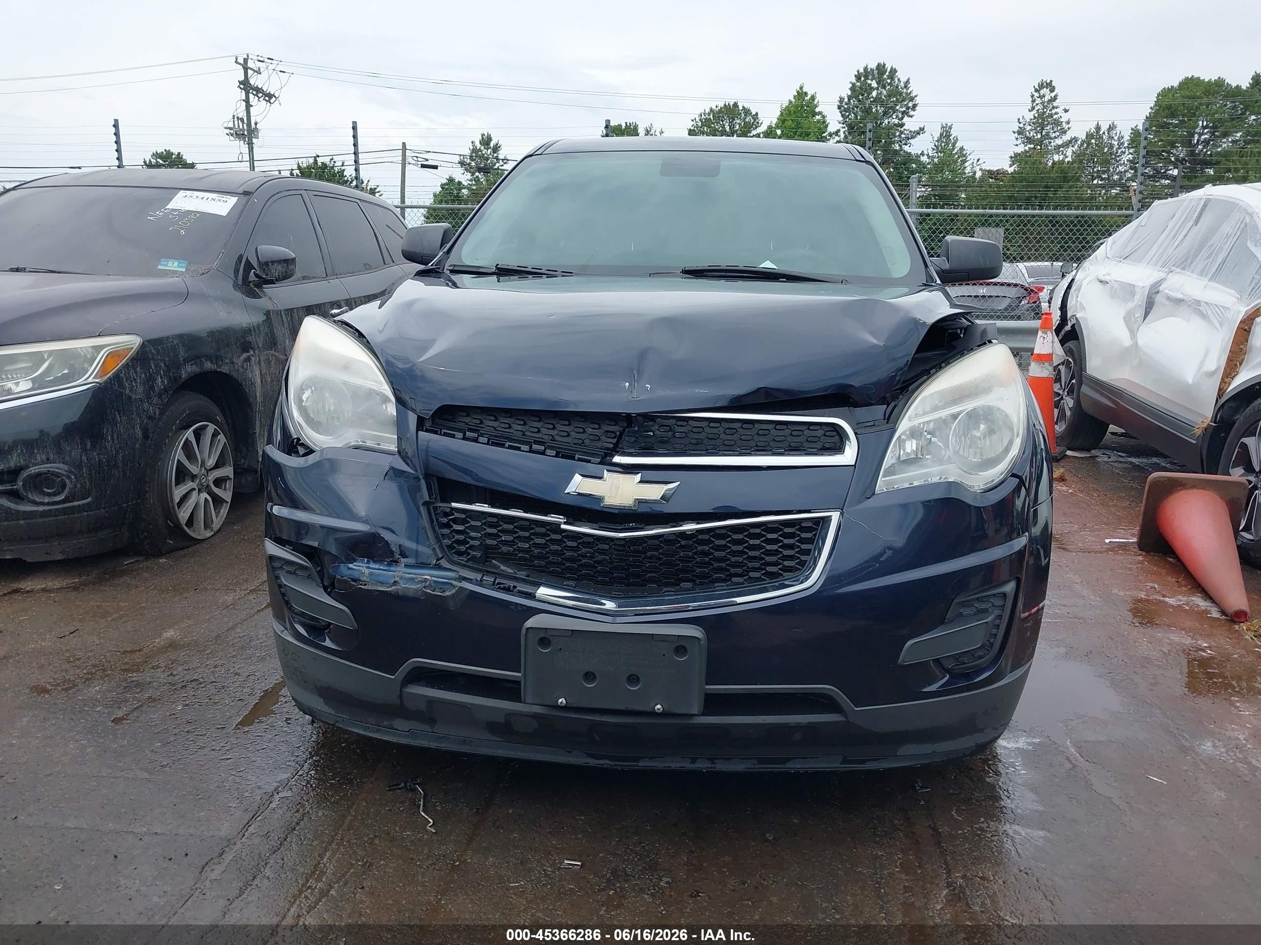 2015 Chevrolet Equinox Ls Blue vin: 2GNALAEKXF1167143
