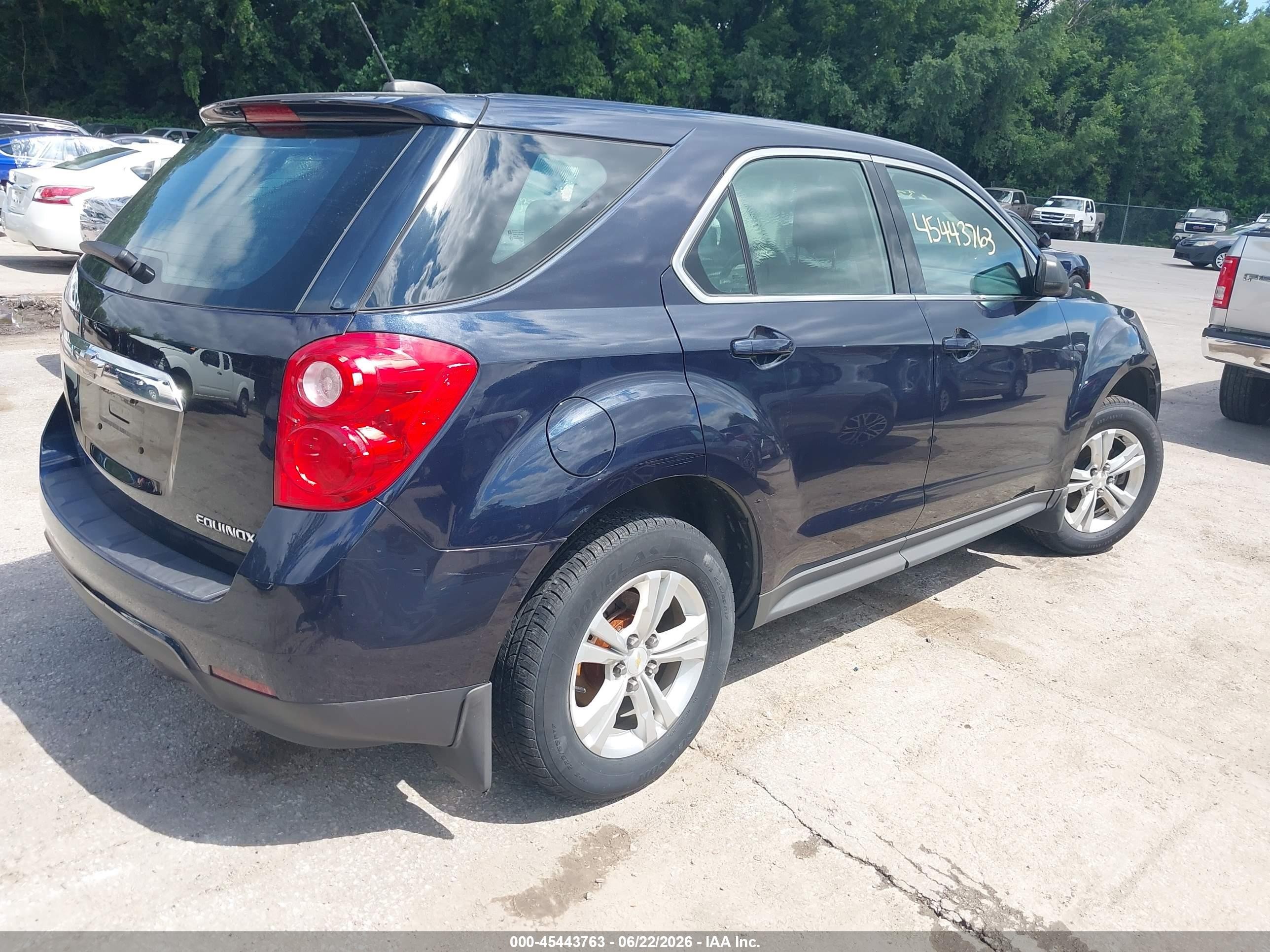 2015 Chevrolet Equinox Ls Black vin: 2GNALAEKXF6171941