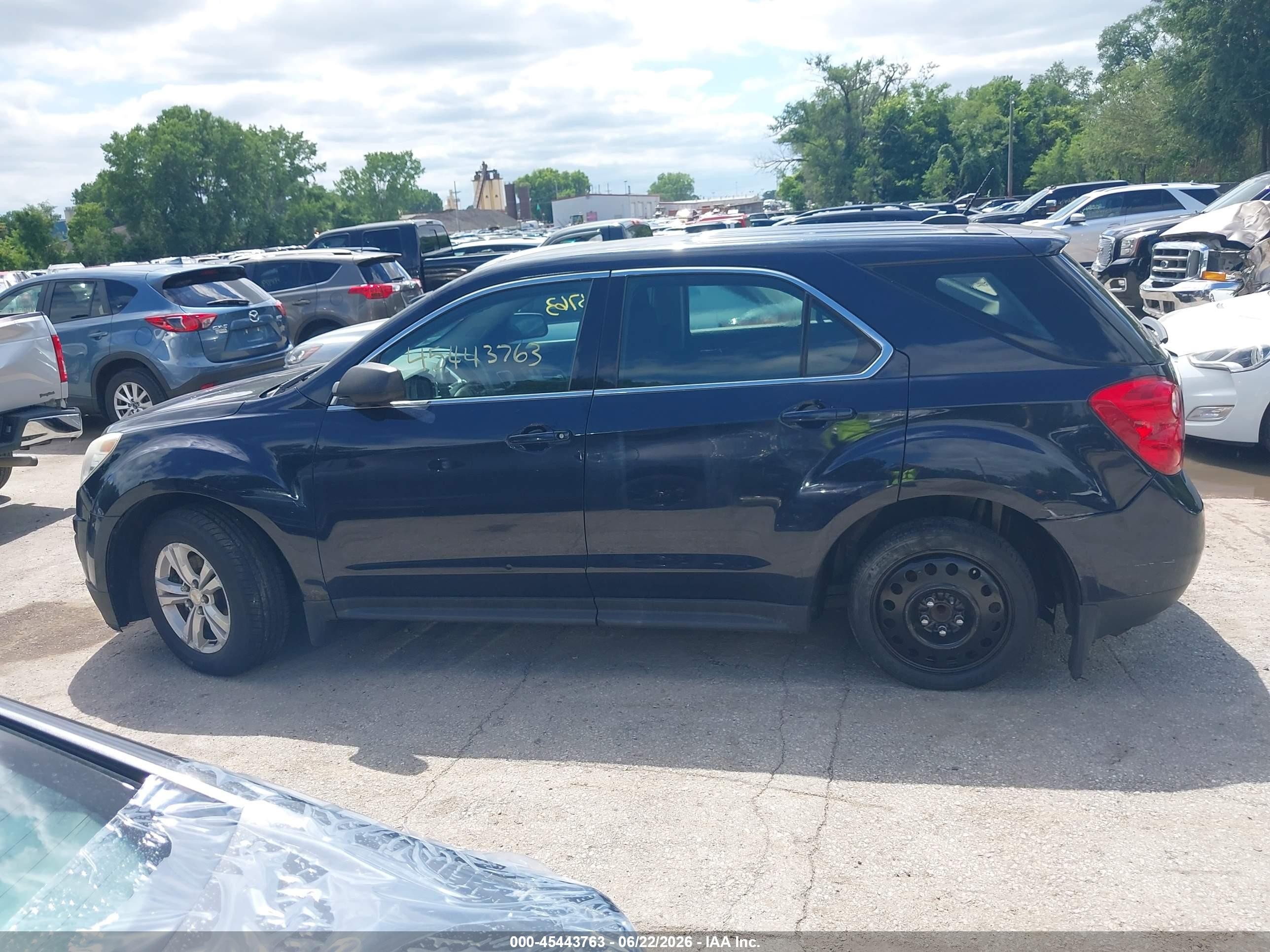 2015 Chevrolet Equinox Ls Black vin: 2GNALAEKXF6171941