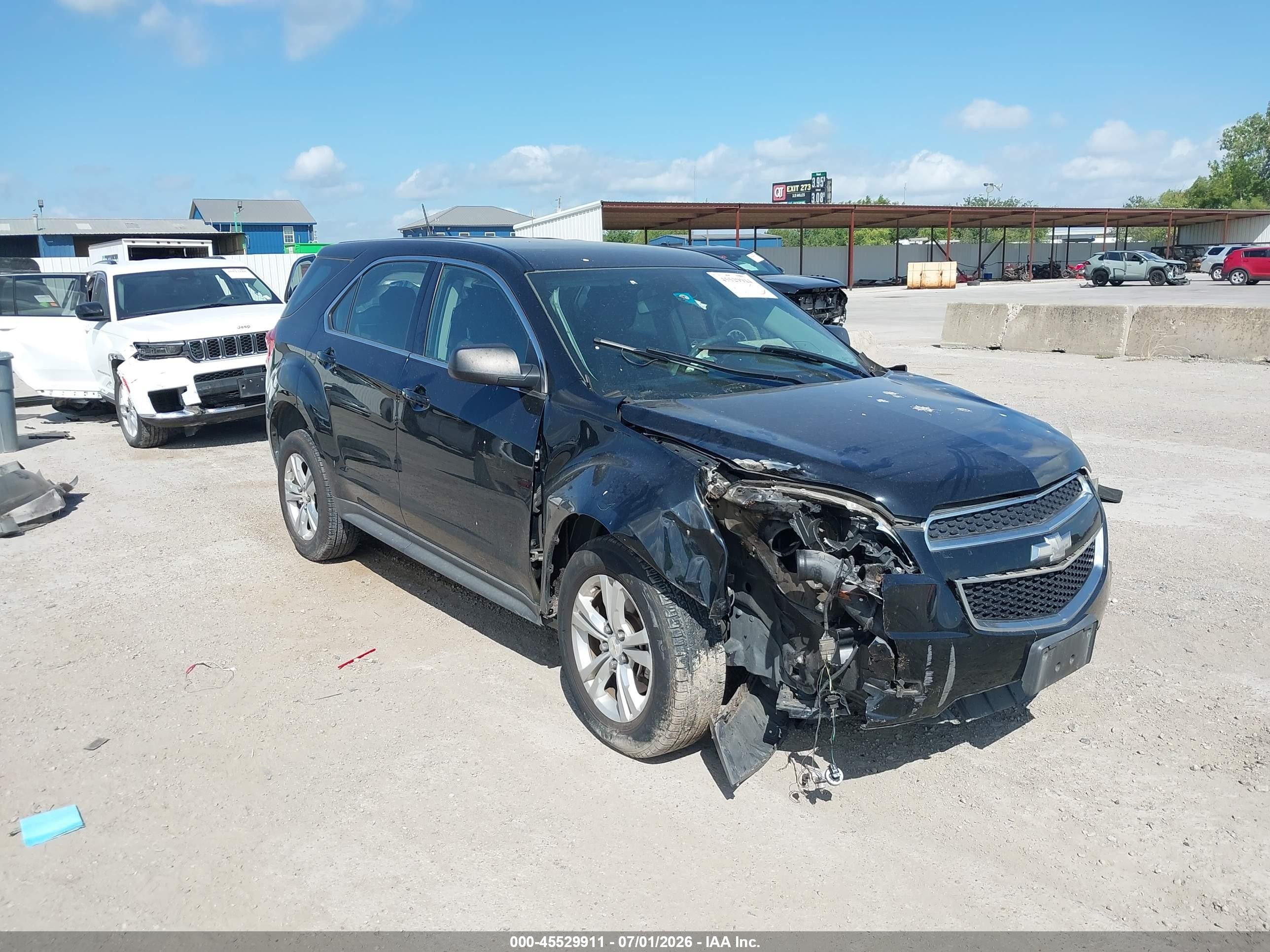2015 Chevrolet Equinox Ls Black vin: 2GNALAEKXF6193194