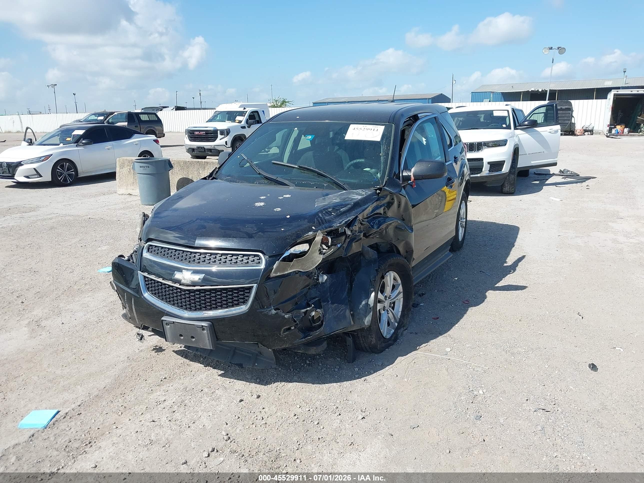 2015 Chevrolet Equinox Ls Black vin: 2GNALAEKXF6193194