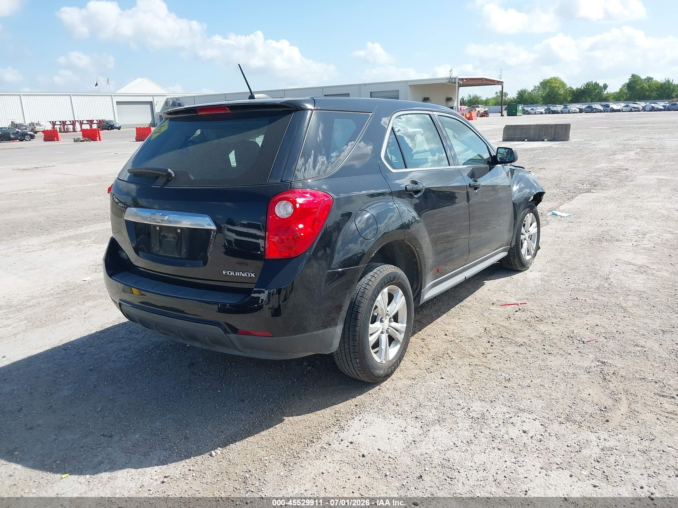 2015 Chevrolet Equinox Ls Black vin: 2GNALAEKXF6193194