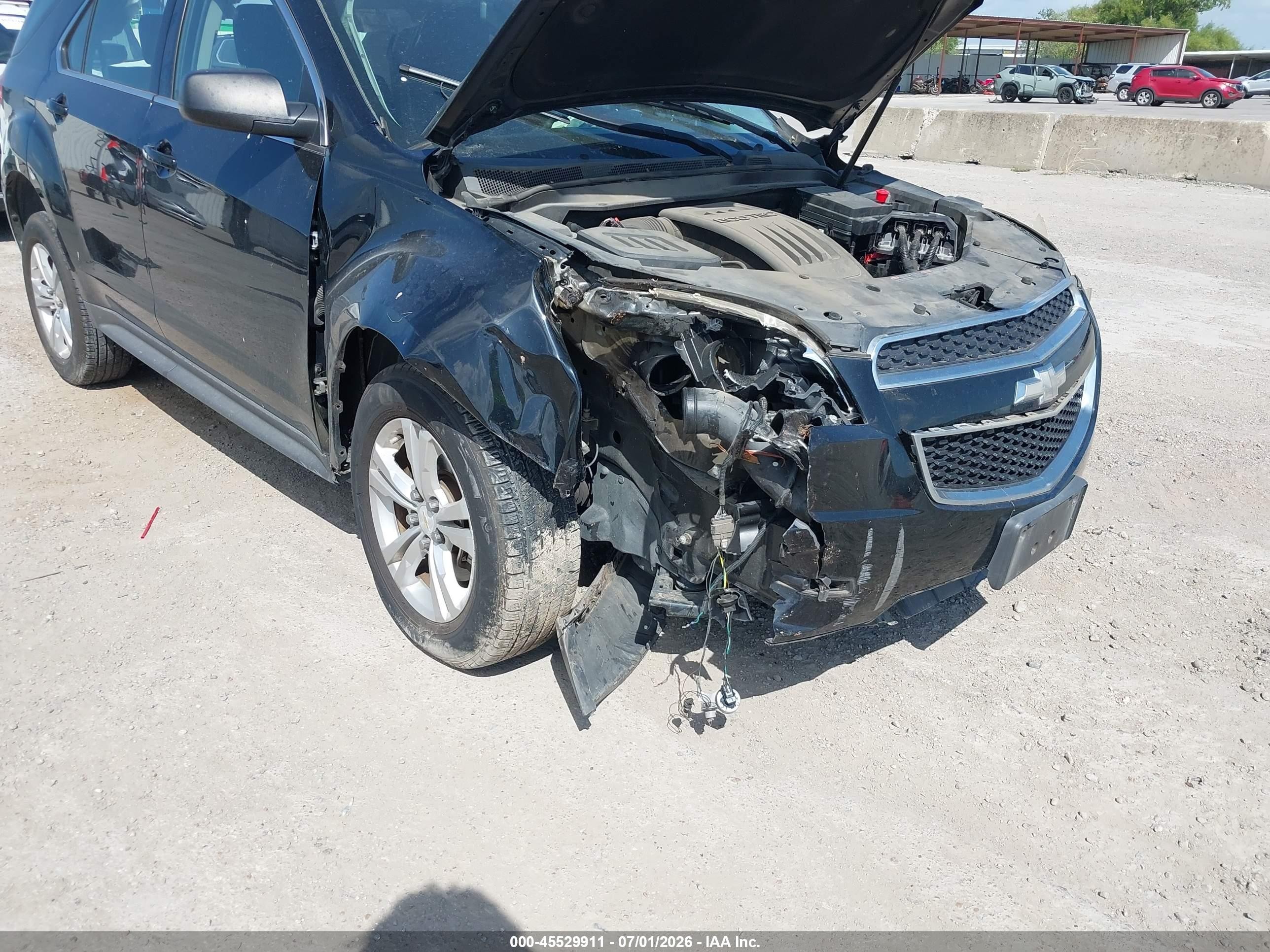 2015 Chevrolet Equinox Ls Black vin: 2GNALAEKXF6193194