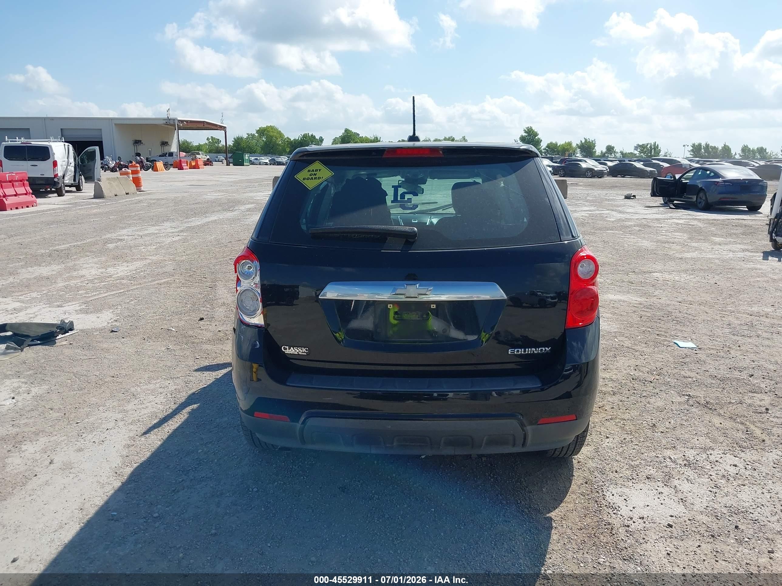 2015 Chevrolet Equinox Ls Black vin: 2GNALAEKXF6193194