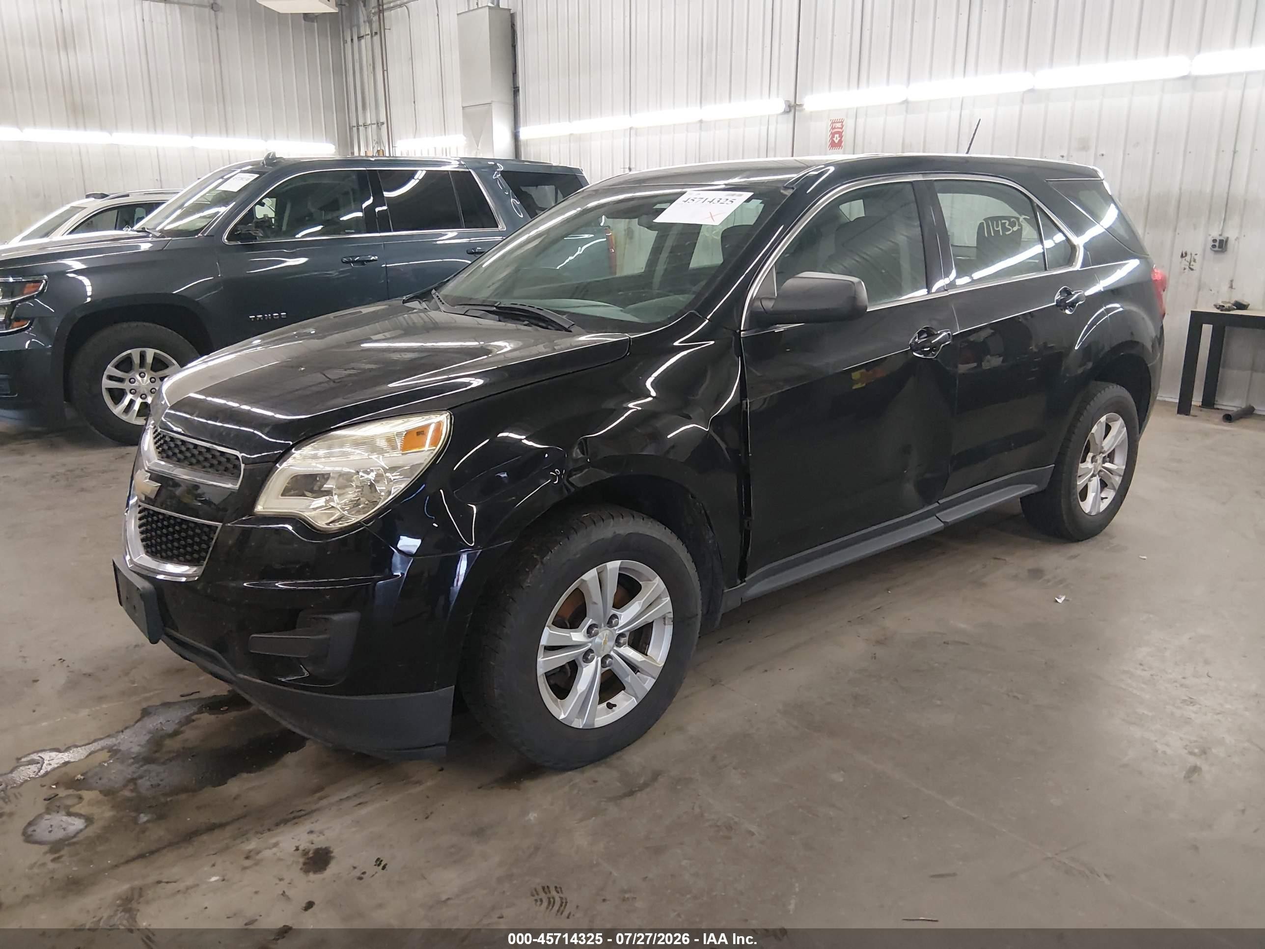 2015 Chevrolet Equinox Ls Black vin: 2GNALAEKXF6200399