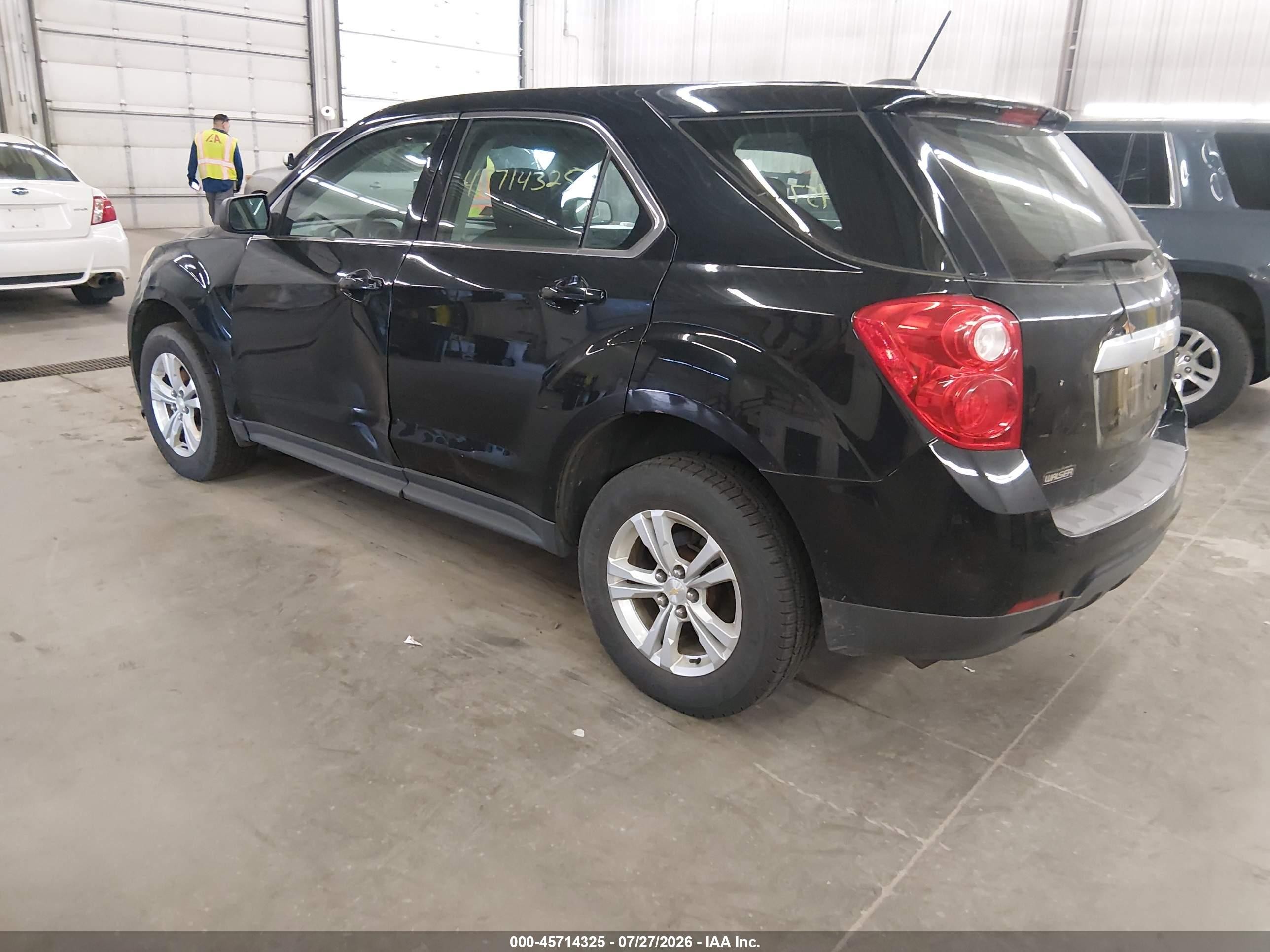 2015 Chevrolet Equinox Ls Black vin: 2GNALAEKXF6200399
