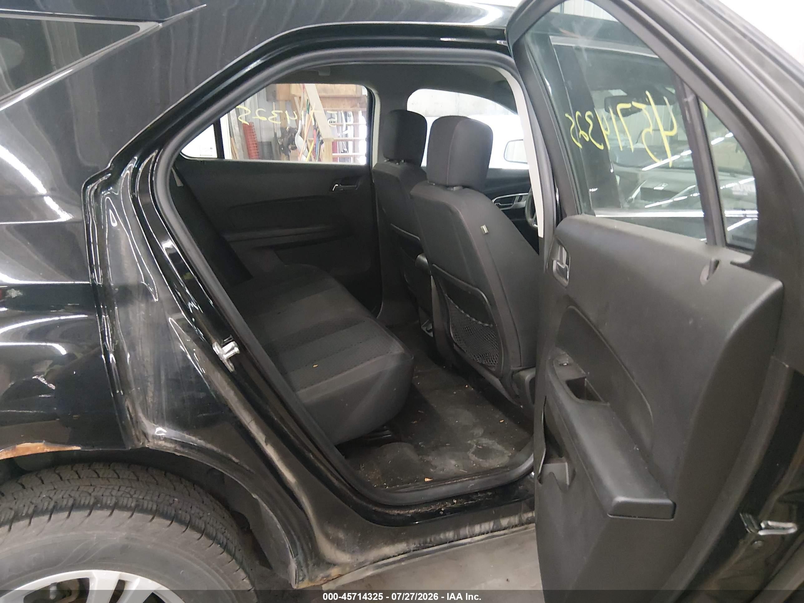 2015 Chevrolet Equinox Ls Black vin: 2GNALAEKXF6200399