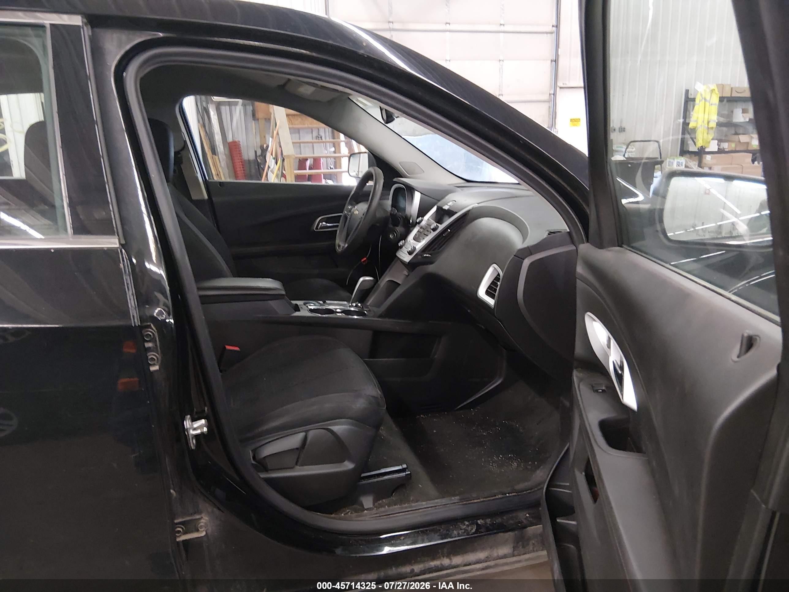 2015 Chevrolet Equinox Ls Black vin: 2GNALAEKXF6200399