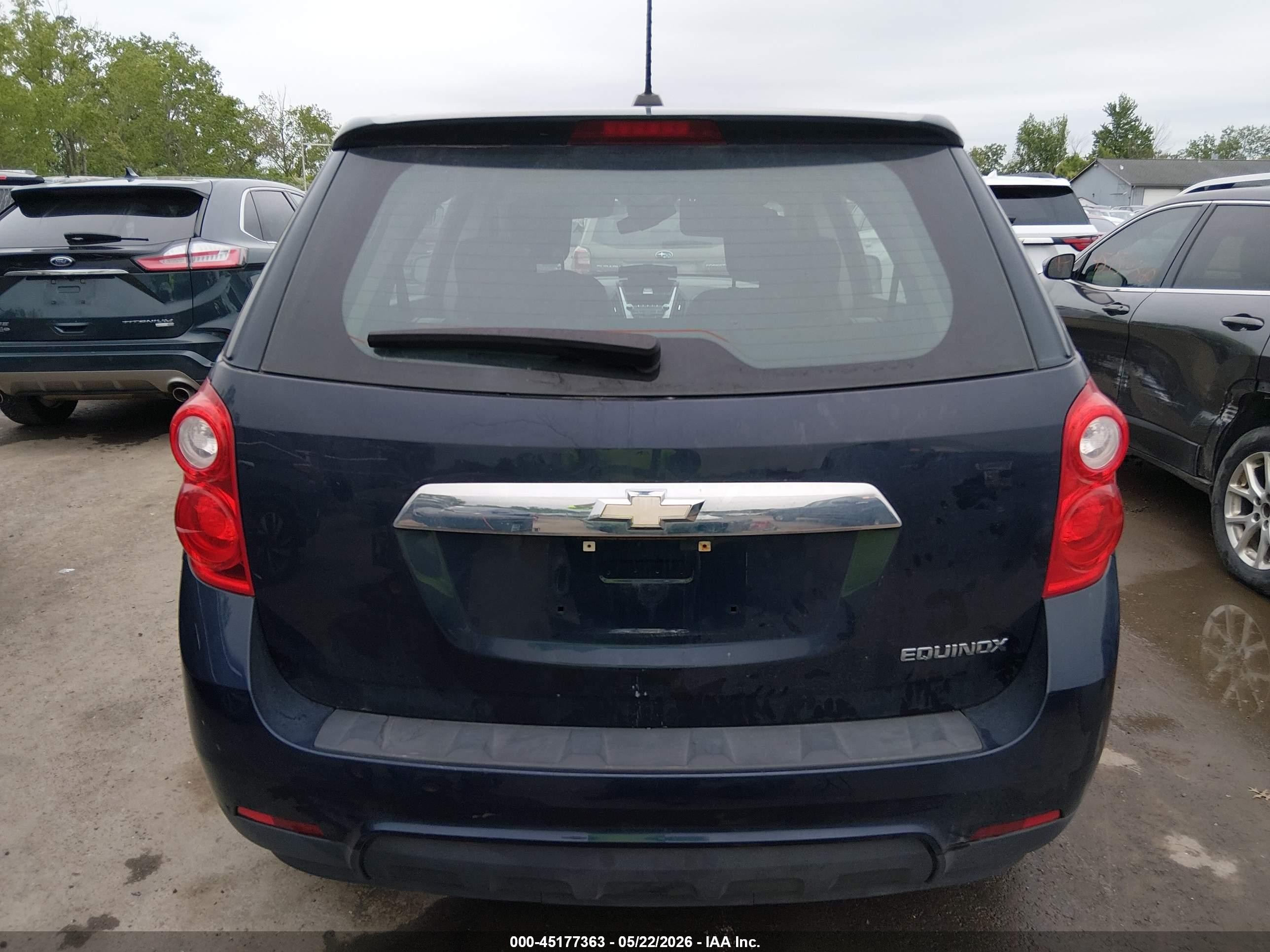 2015 Chevrolet Equinox Ls Blue vin: 2GNALAEKXF6393508