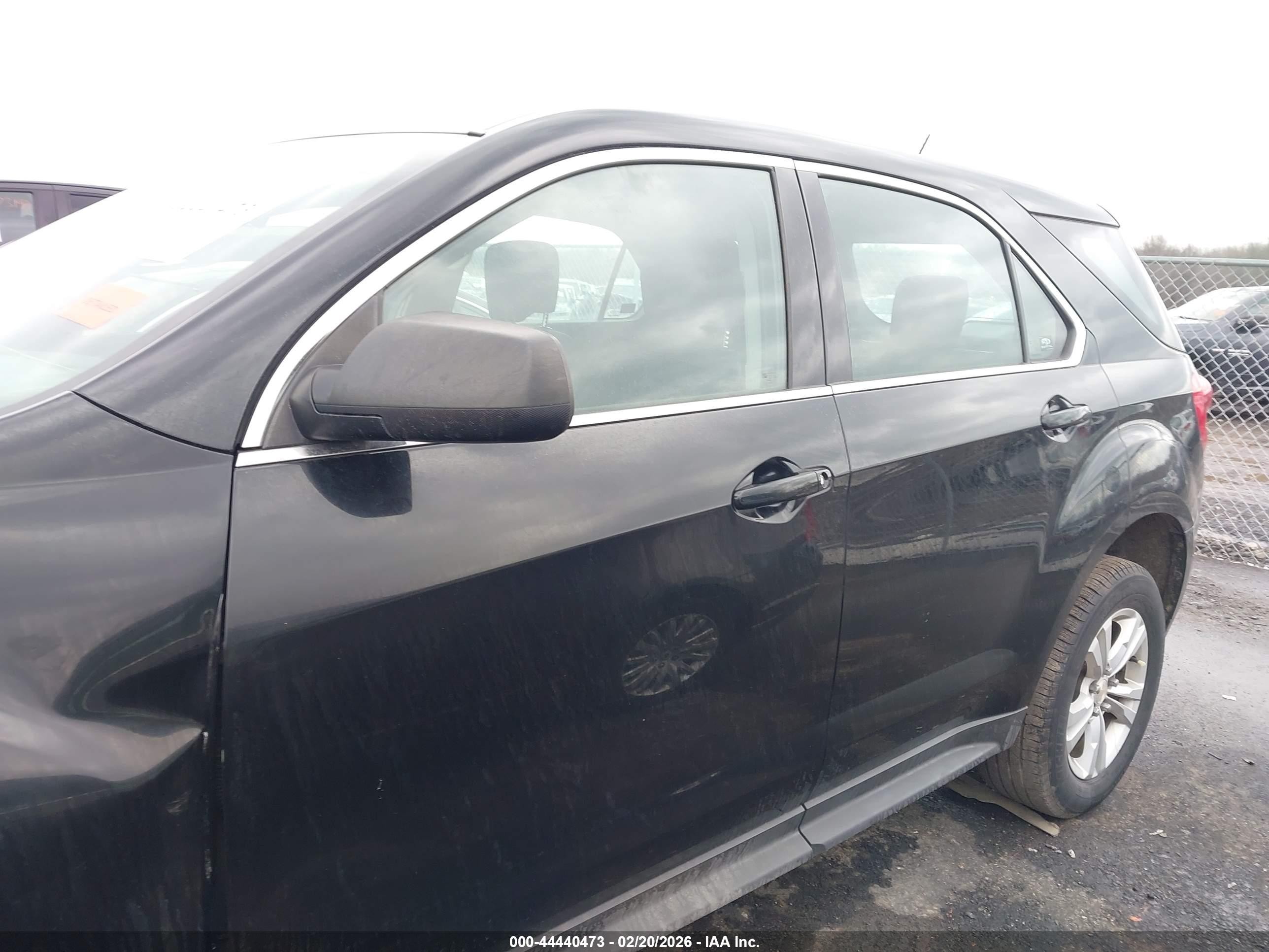 2015 Chevrolet Equinox Ls Black vin: 2GNALAEKXF6408959
