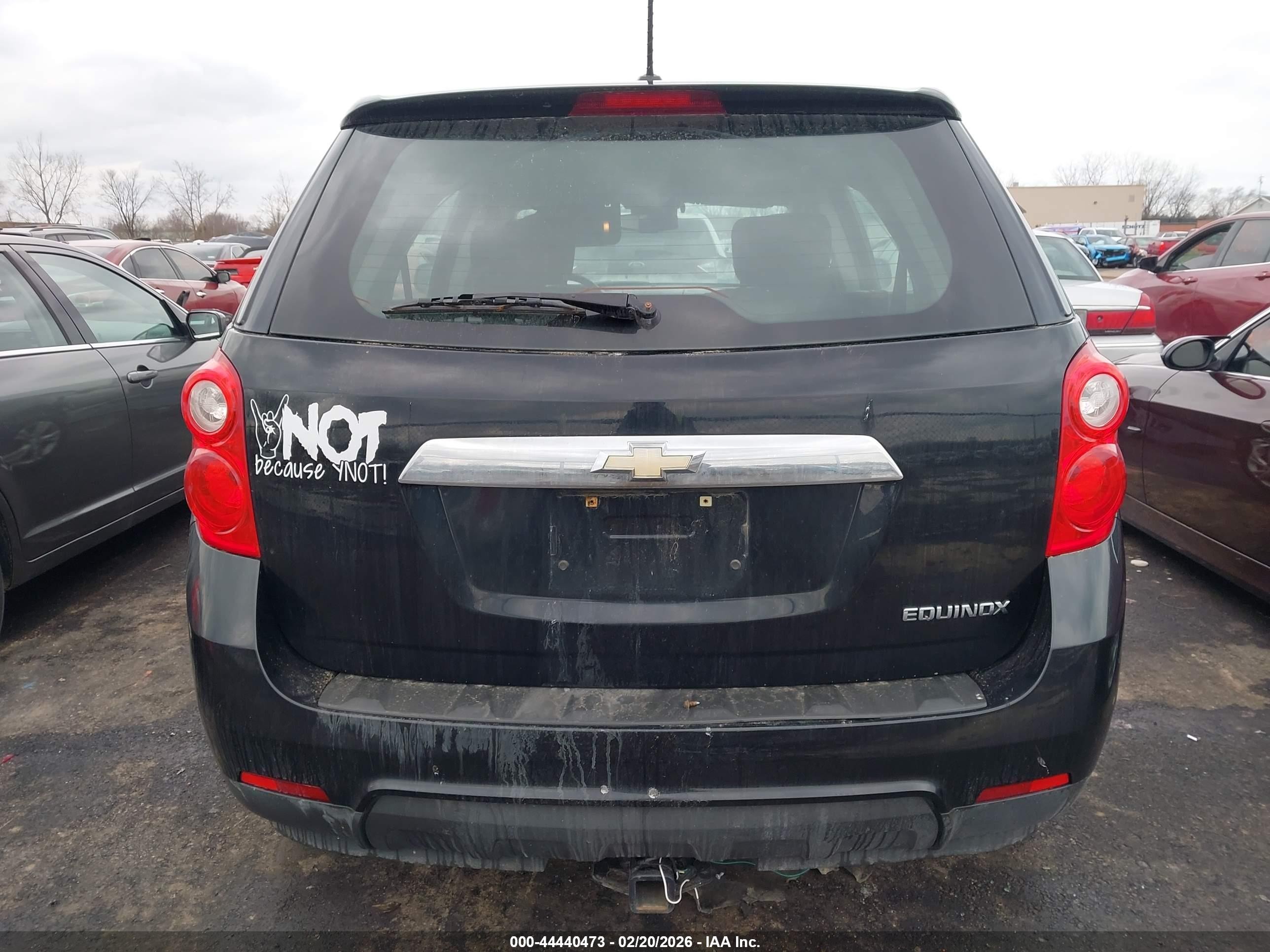 2015 Chevrolet Equinox Ls Black vin: 2GNALAEKXF6408959