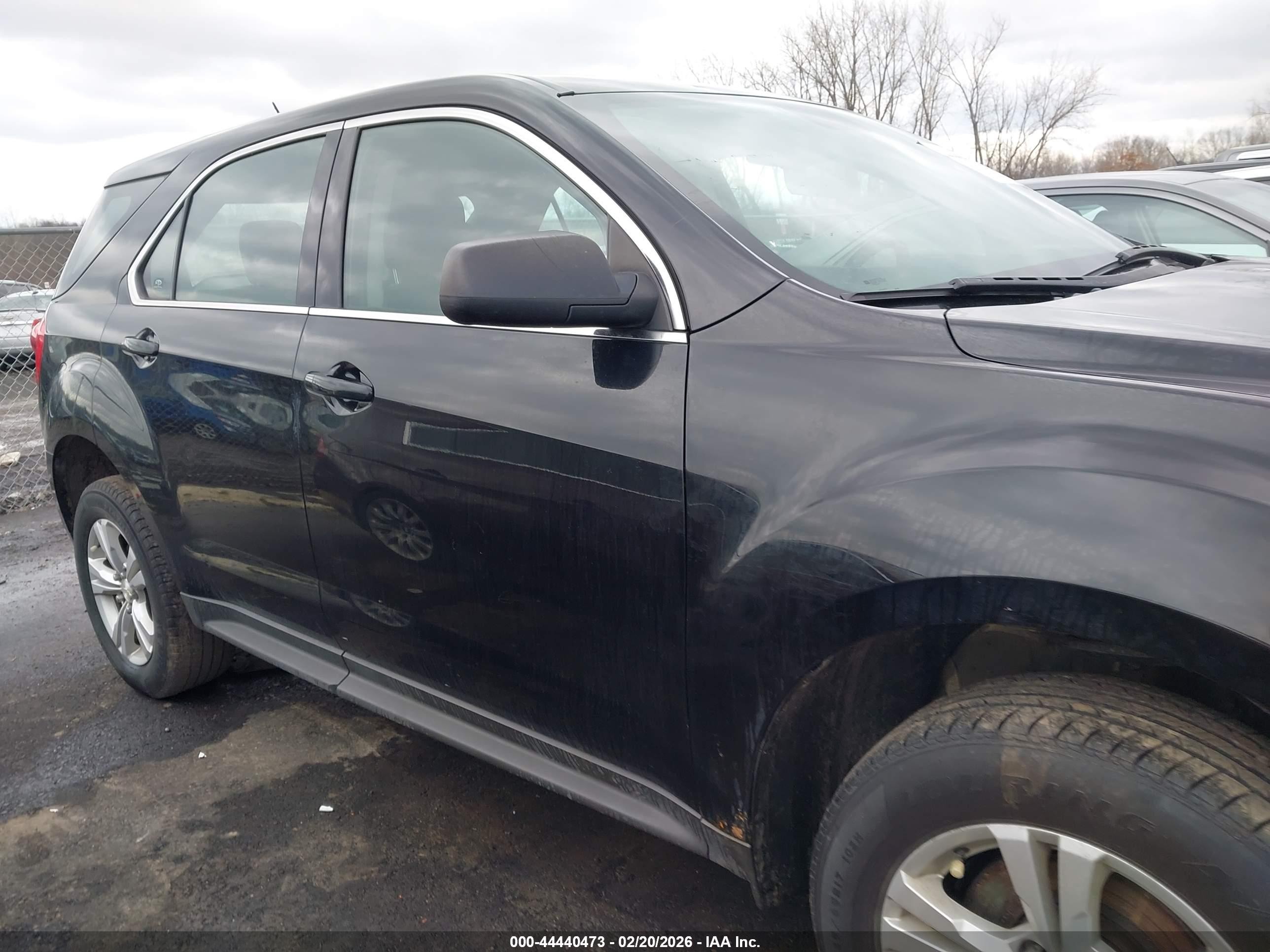 2015 Chevrolet Equinox Ls Black vin: 2GNALAEKXF6408959