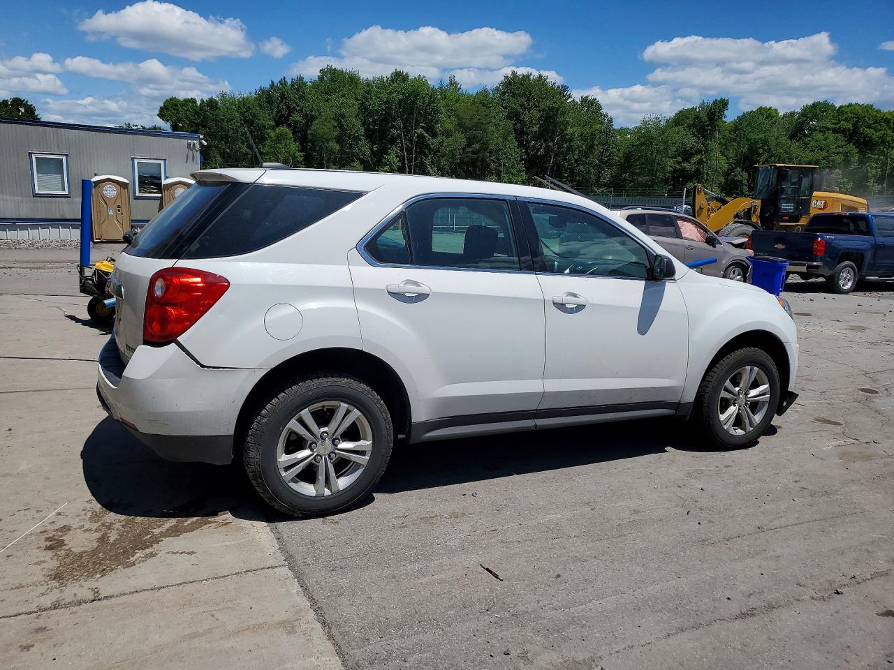 2015 Chevrolet Equinox Ls White vin: 2GNALAEKXF6438933