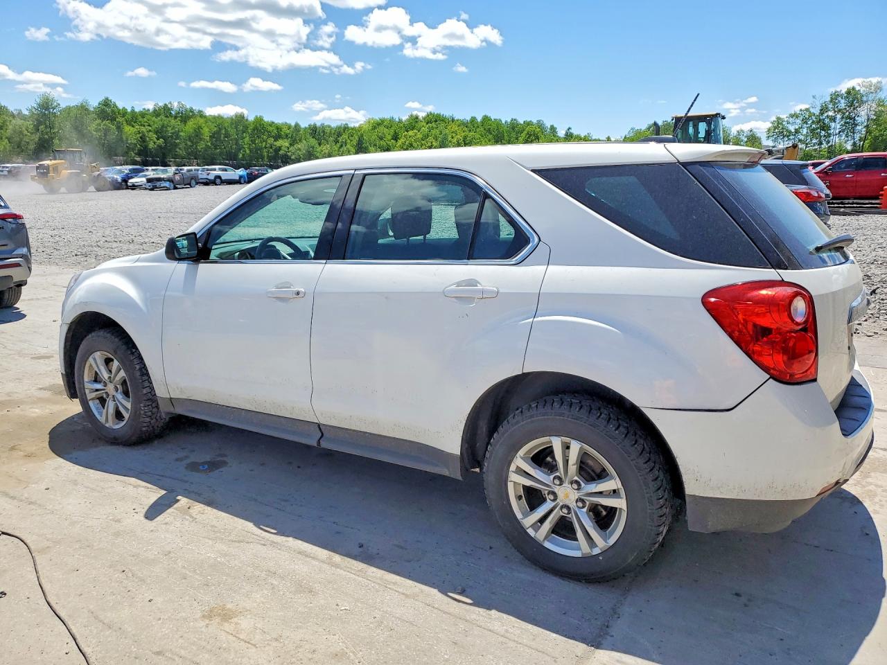 2015 Chevrolet Equinox Ls White vin: 2GNALAEKXF6438933