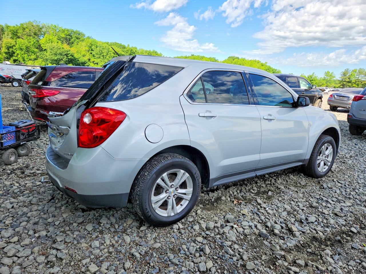 2015 Chevrolet Equinox Ls Silver vin: 2GNALAEKXF6439600