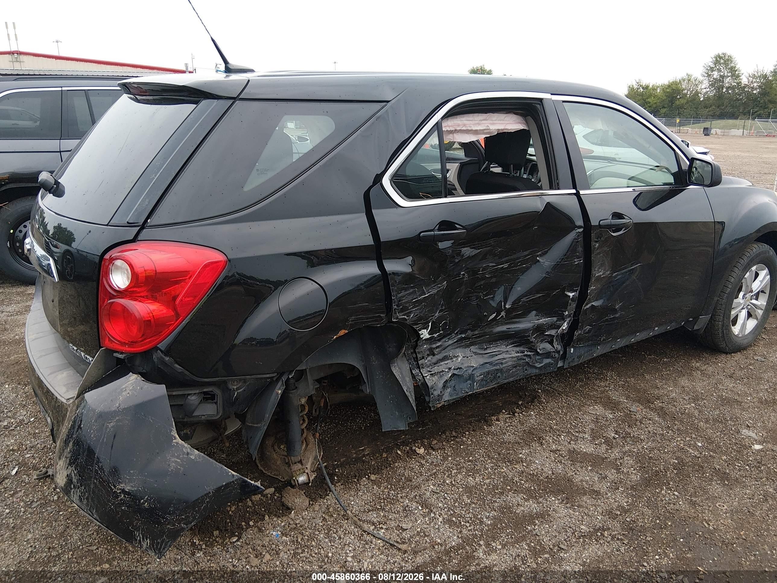 2011 Chevrolet Equinox Ls Black vin: 2GNALBEC0B1263372