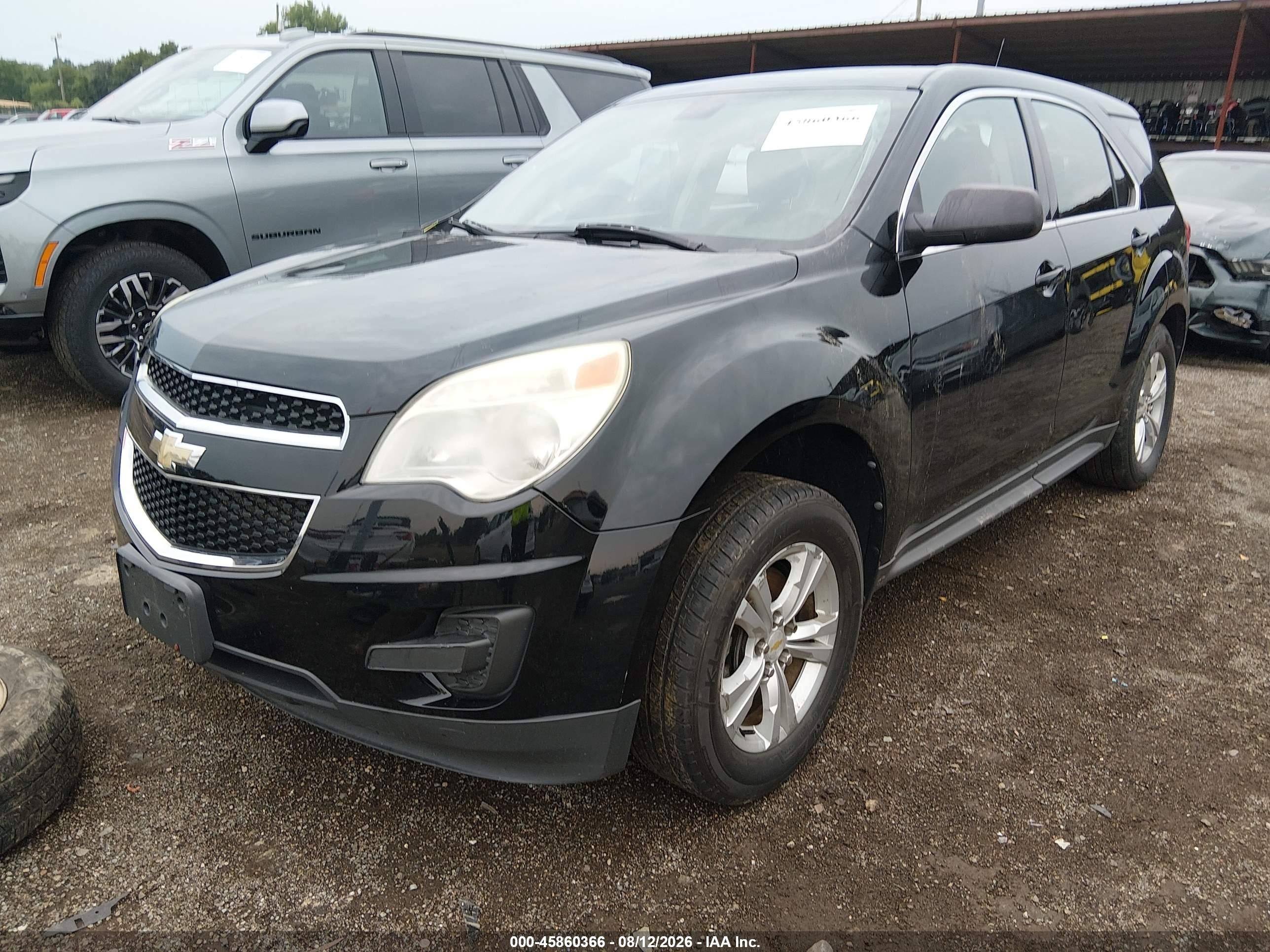 2011 Chevrolet Equinox Ls Black vin: 2GNALBEC0B1263372