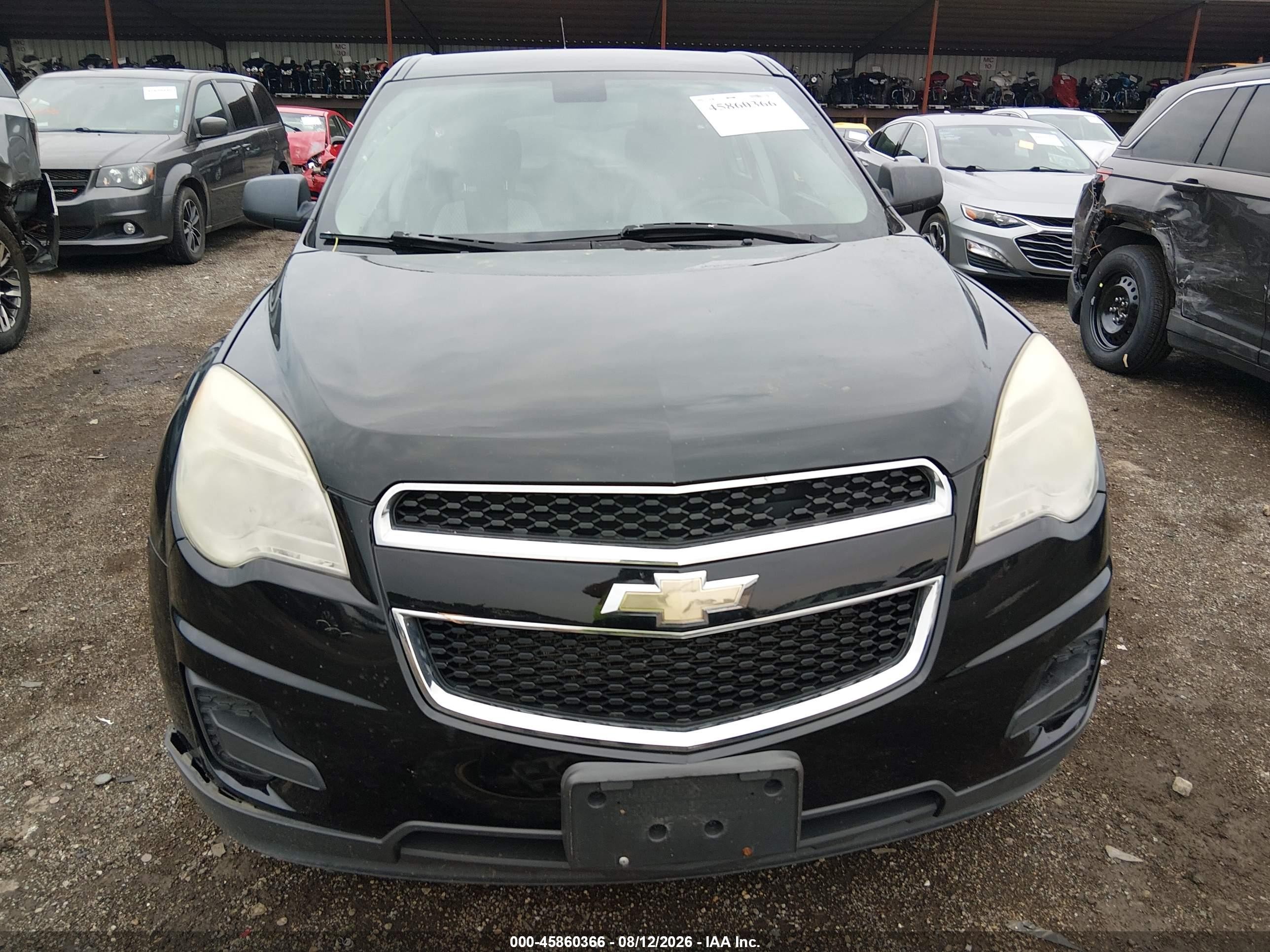 2011 Chevrolet Equinox Ls Black vin: 2GNALBEC0B1263372