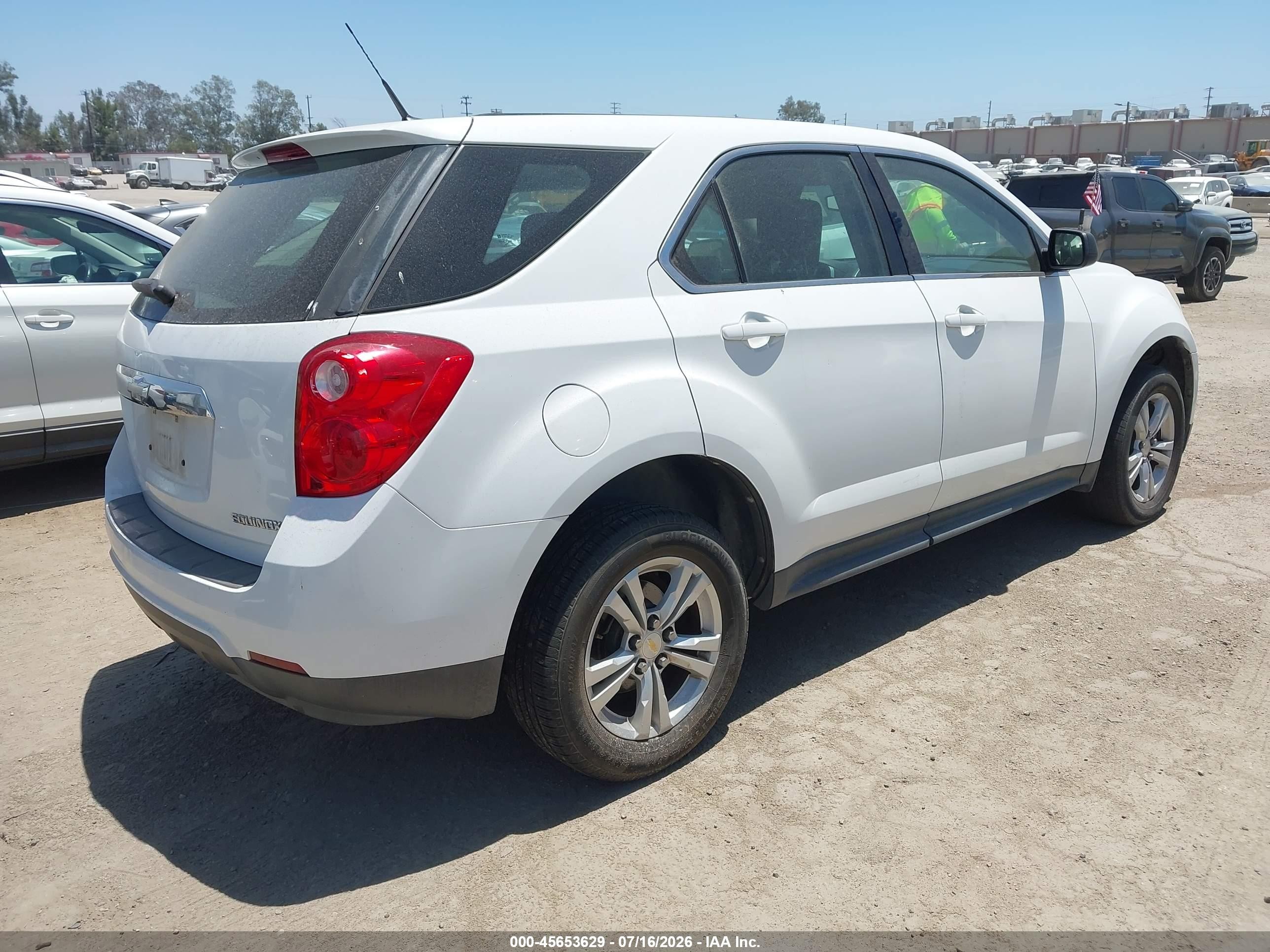 2011 Chevrolet Equinox Ls White vin: 2GNALBEC0B1287512