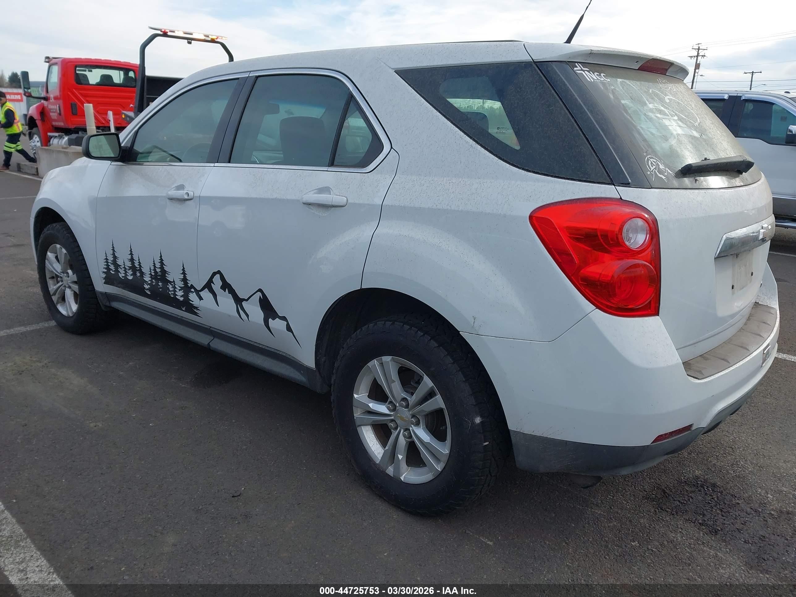2011 Chevrolet Equinox Ls White vin: 2GNALBEC0B1319164