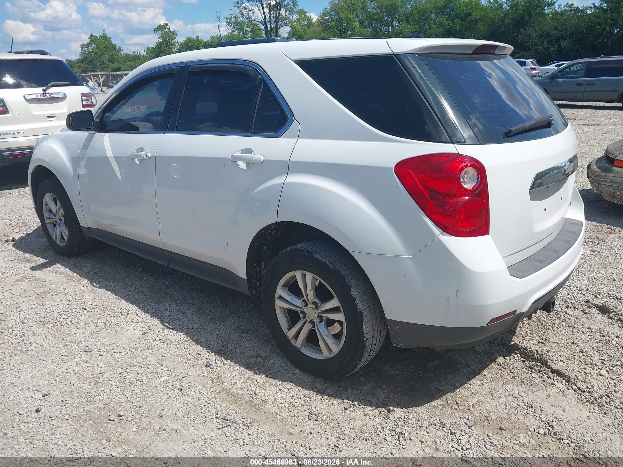2011 Chevrolet Equinox Ls White vin: 2GNALBEC0B1333775