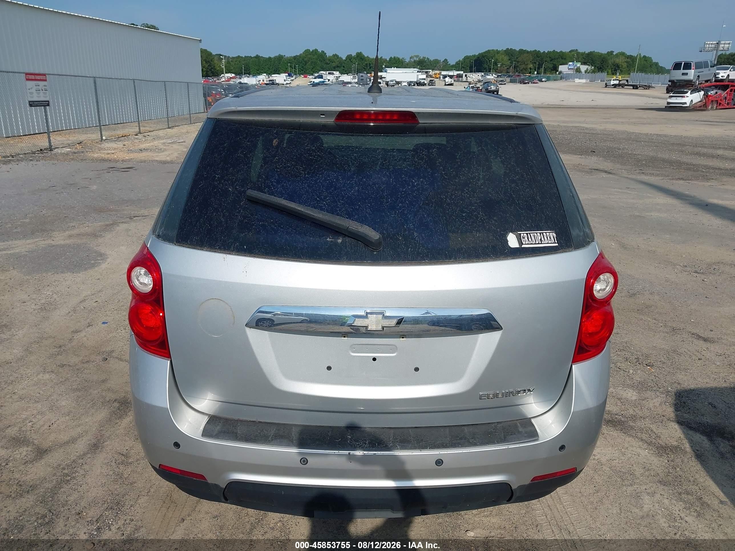2011 Chevrolet Equinox Ls Silver vin: 2GNALBEC1B1192862