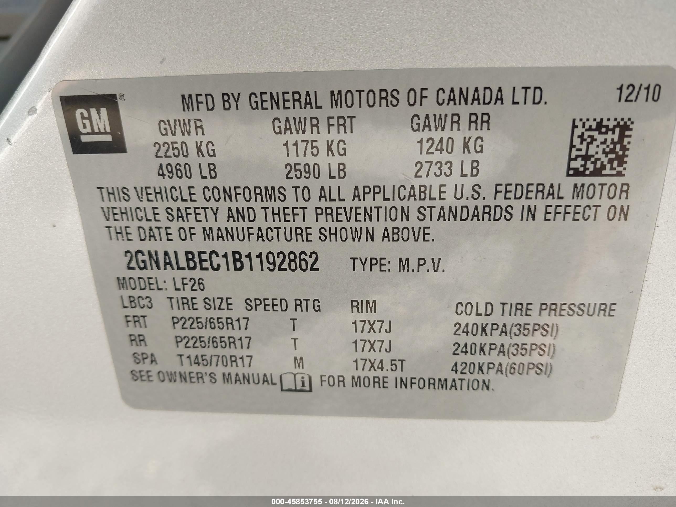2011 Chevrolet Equinox Ls Silver vin: 2GNALBEC1B1192862