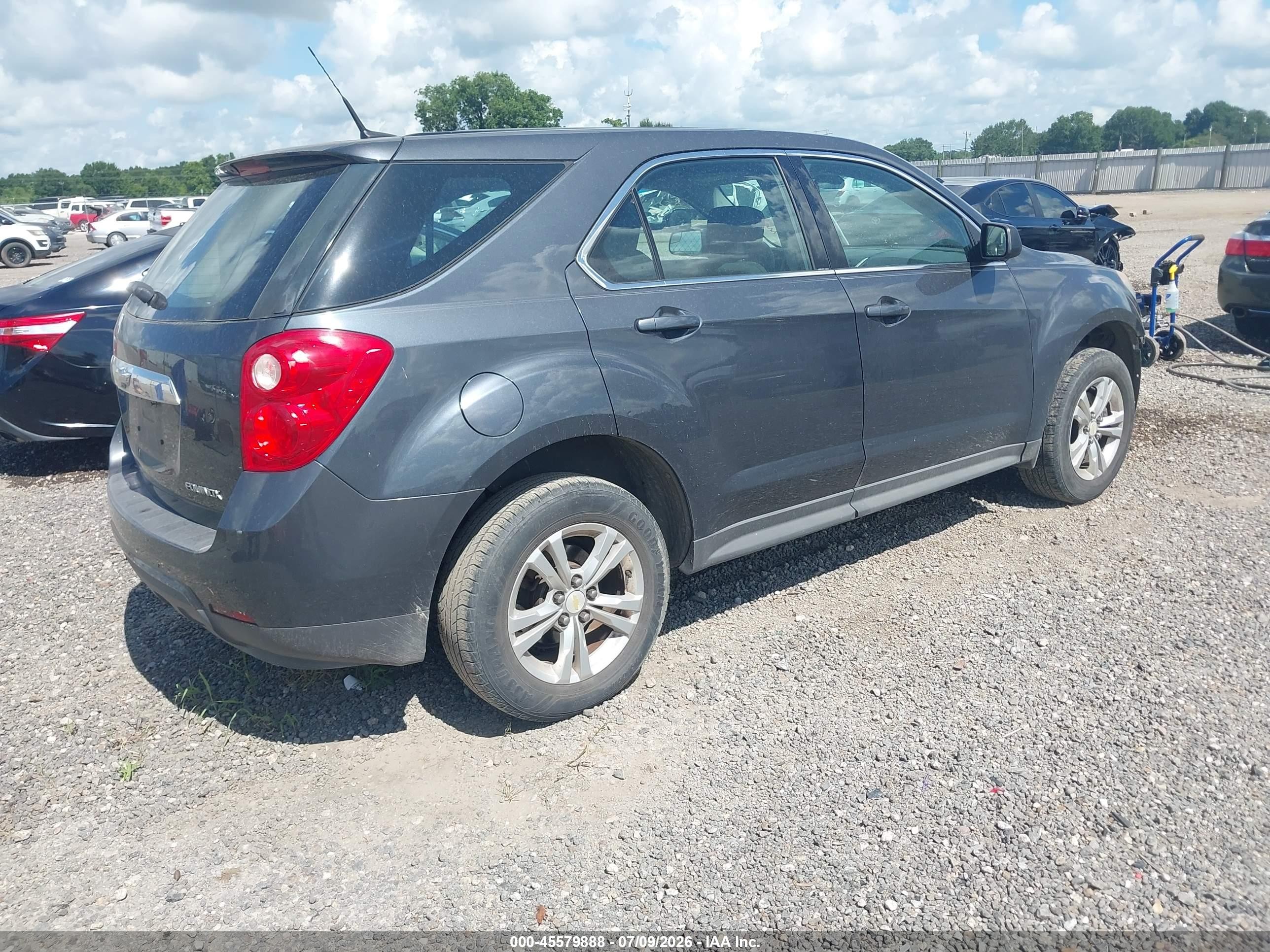 2011 Chevrolet Equinox Ls Gray vin: 2GNALBEC2B1198220