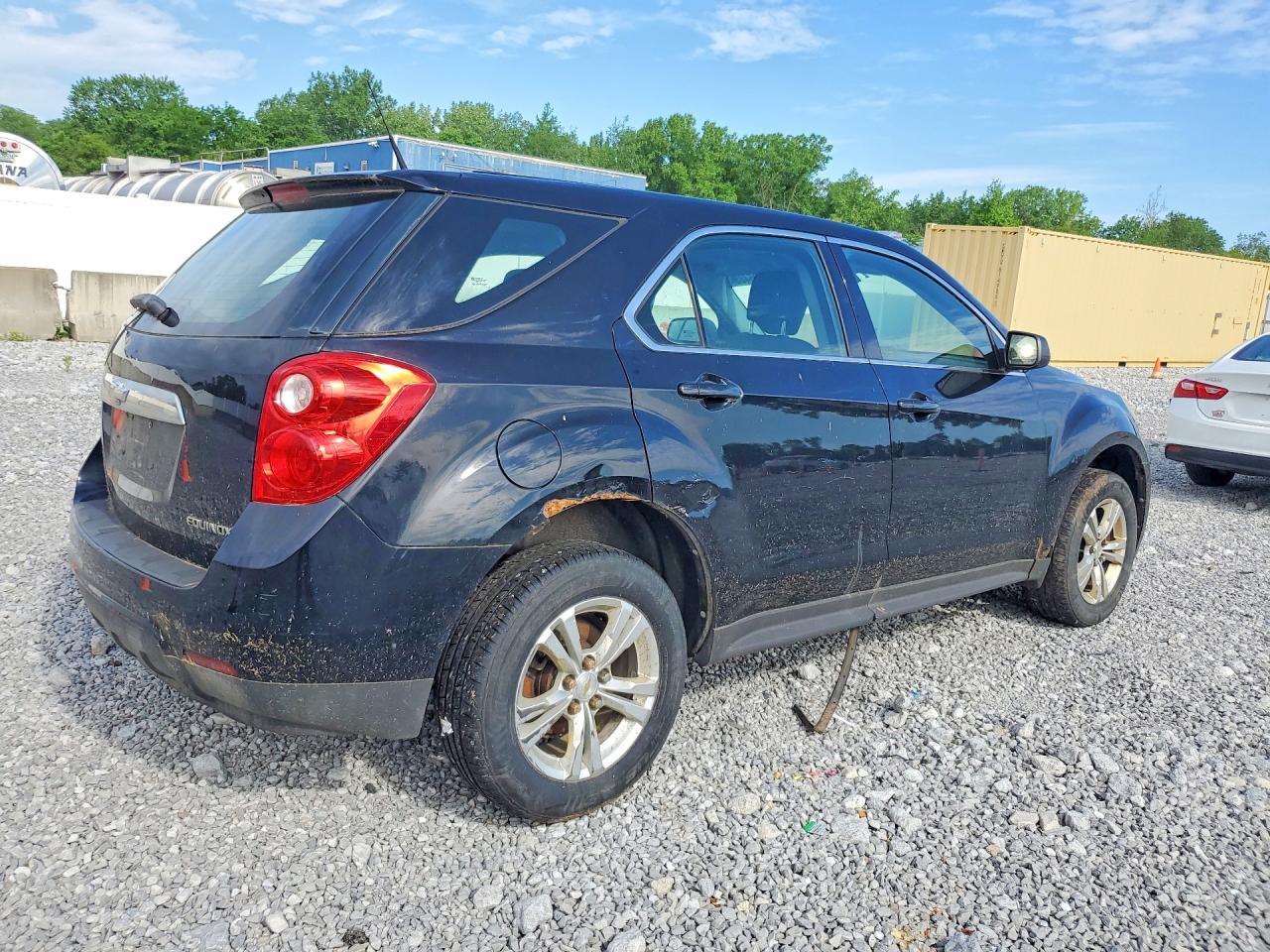 2011 Chevrolet Equinox Ls Black vin: 2GNALBEC2B1324950
