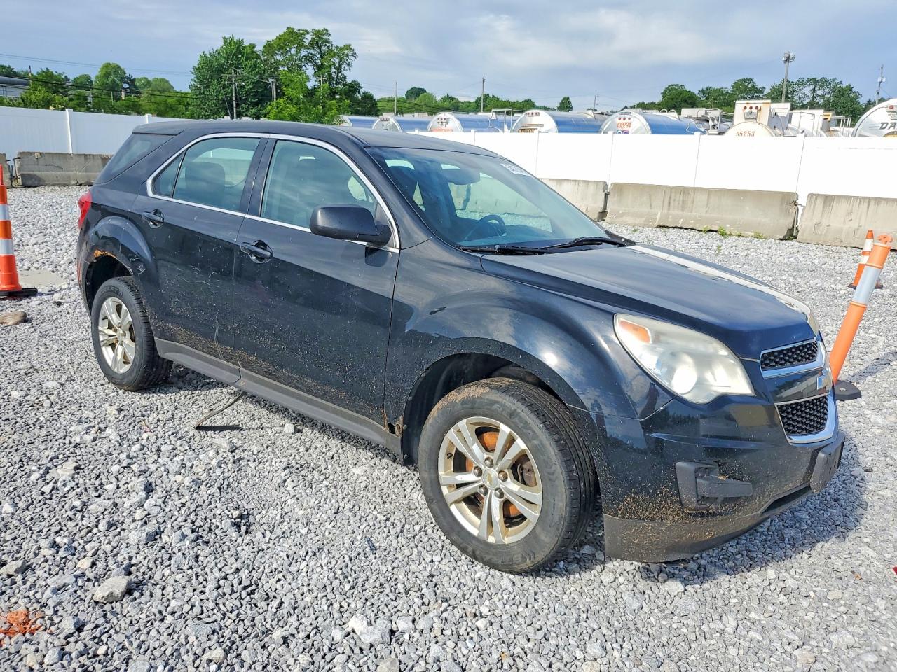 2011 Chevrolet Equinox Ls Black vin: 2GNALBEC2B1324950