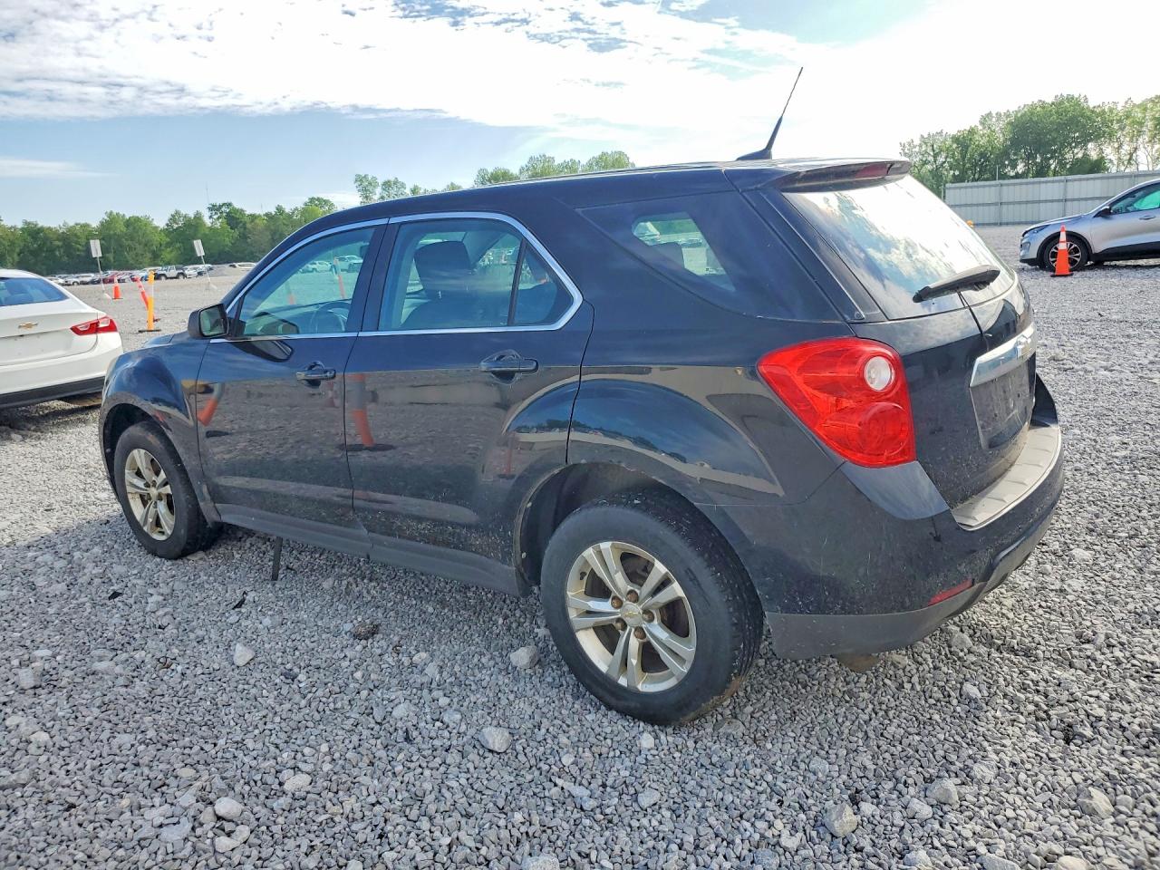 2011 Chevrolet Equinox Ls Black vin: 2GNALBEC2B1324950