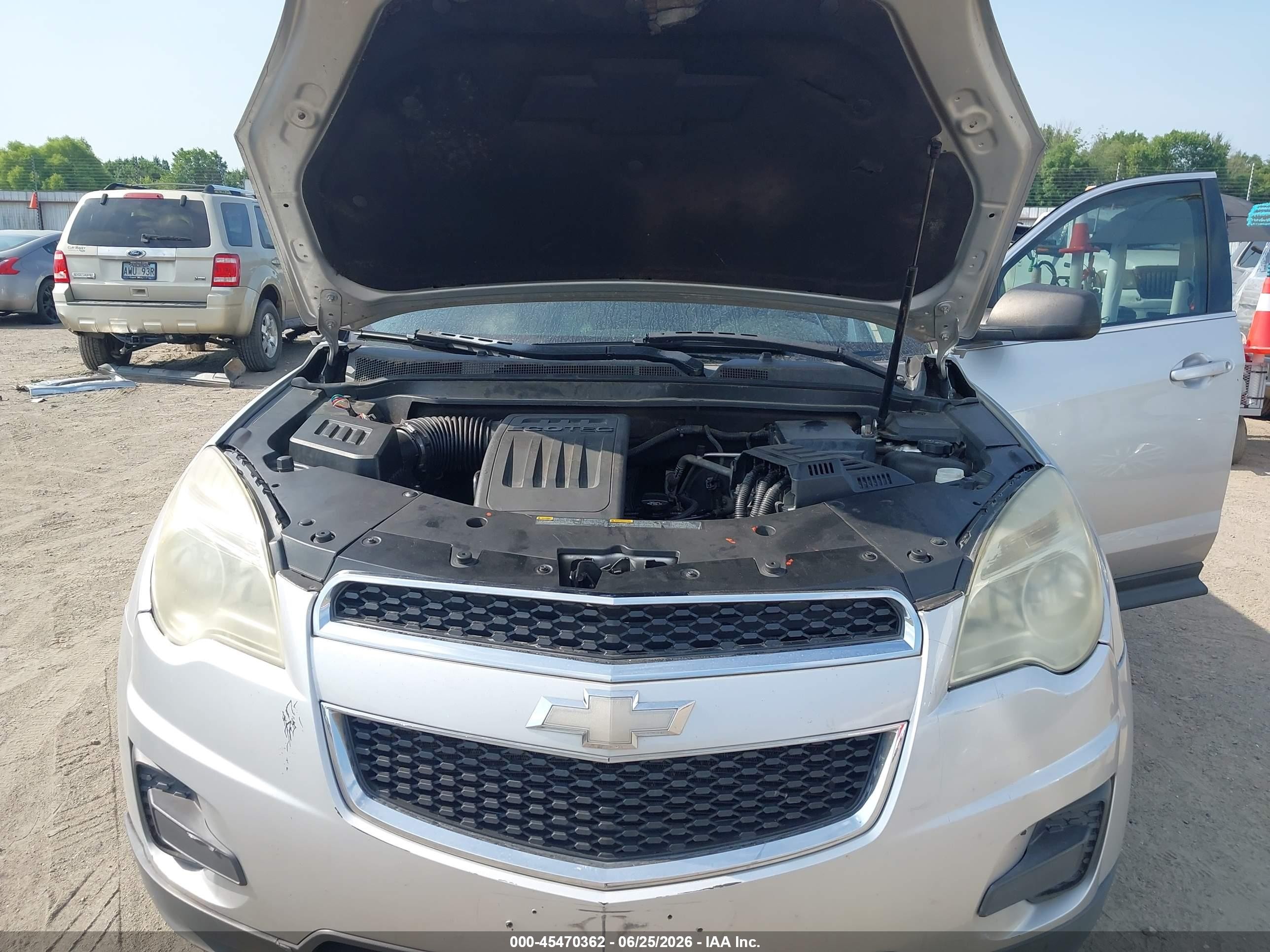 2011 Chevrolet Equinox Ls Silver vin: 2GNALBEC3B1249787