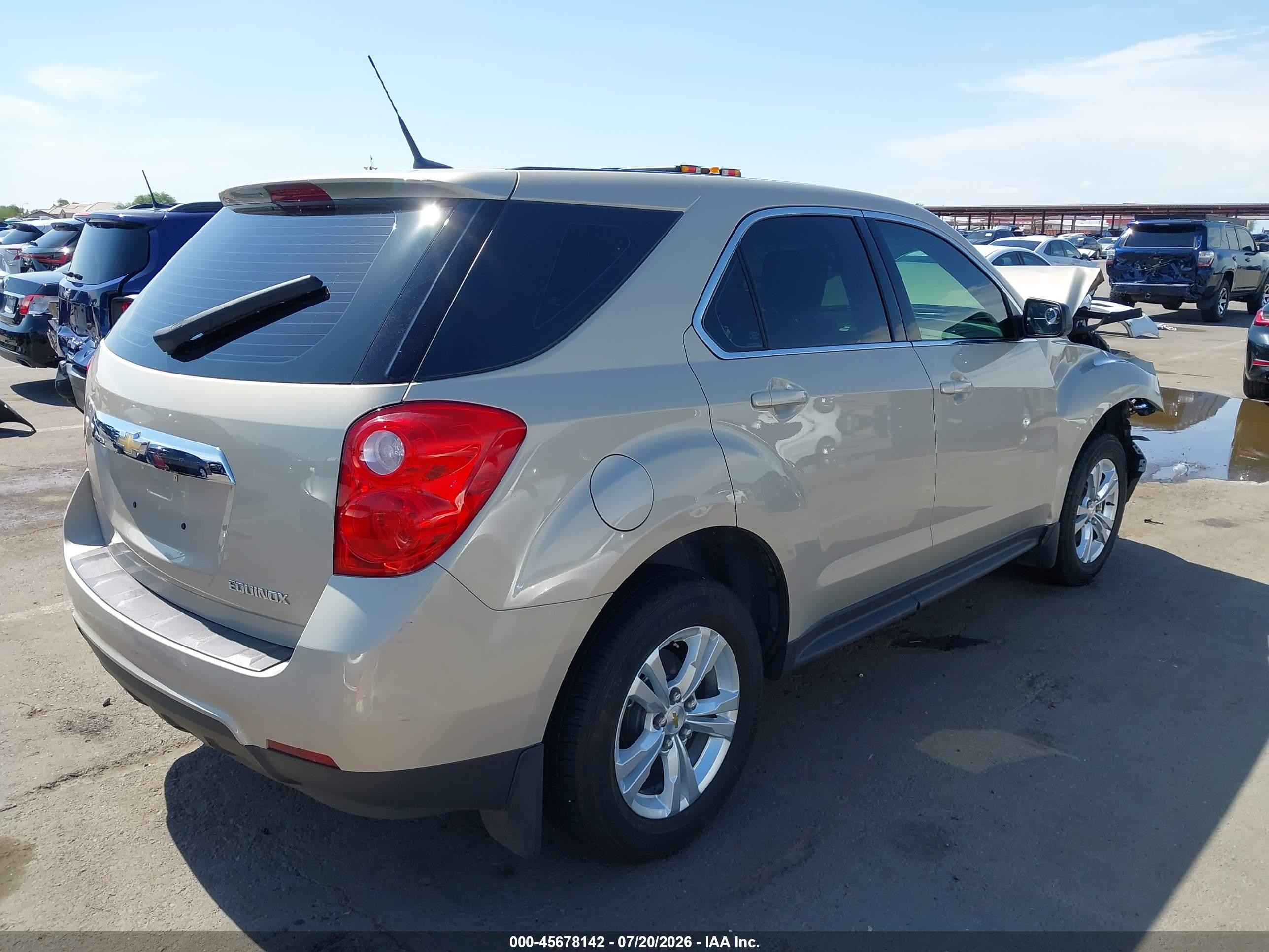 2011 Chevrolet Equinox Ls Beige vin: 2GNALBEC4B1174422