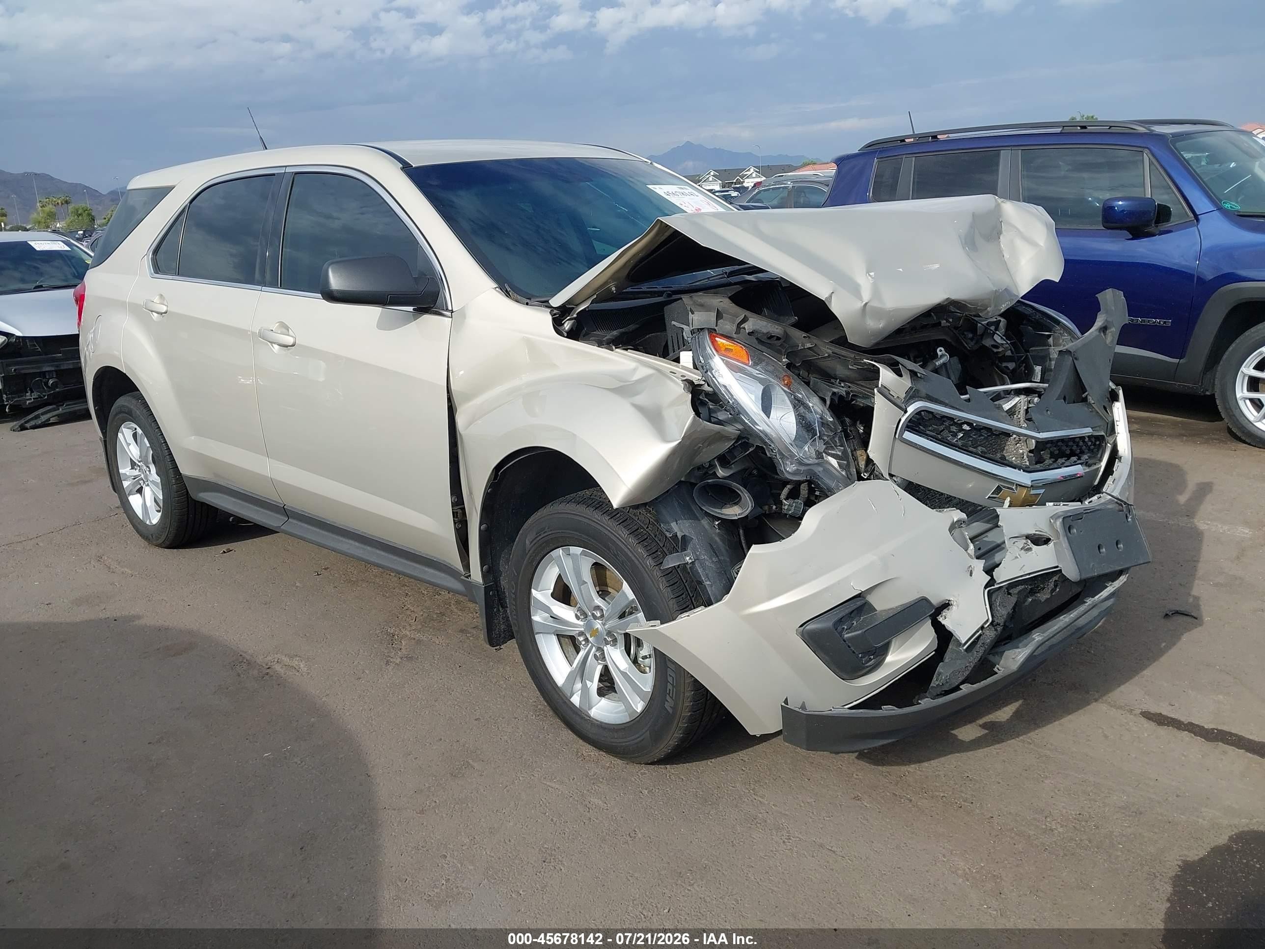 2011 Chevrolet Equinox Ls Beige vin: 2GNALBEC4B1174422