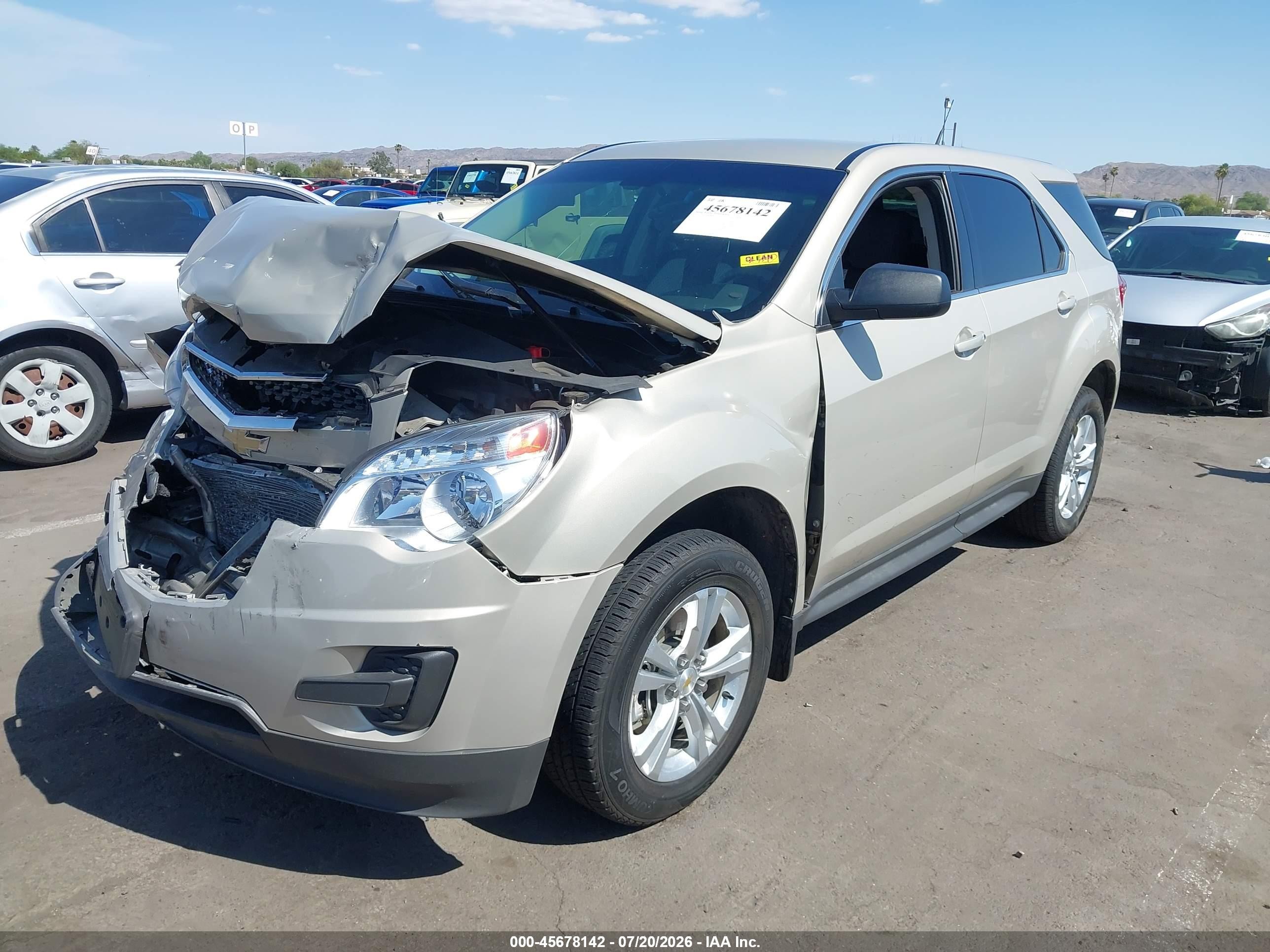 2011 Chevrolet Equinox Ls Beige vin: 2GNALBEC4B1174422