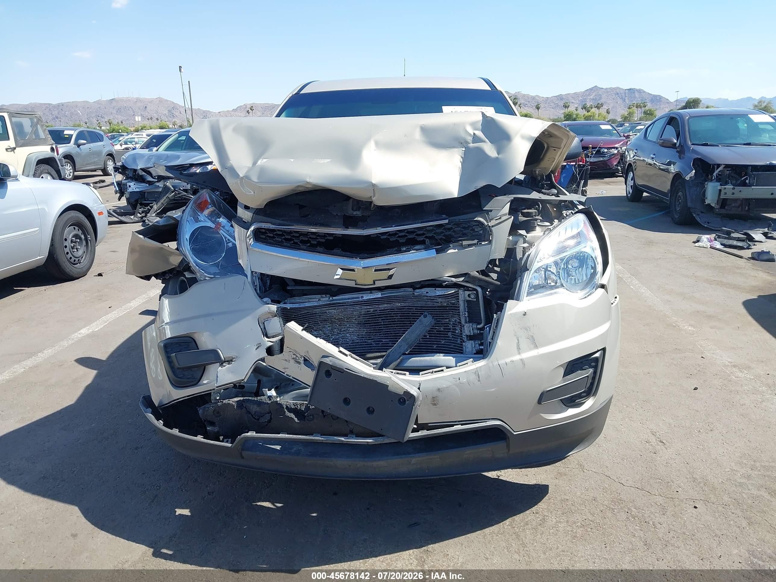 2011 Chevrolet Equinox Ls Beige vin: 2GNALBEC4B1174422
