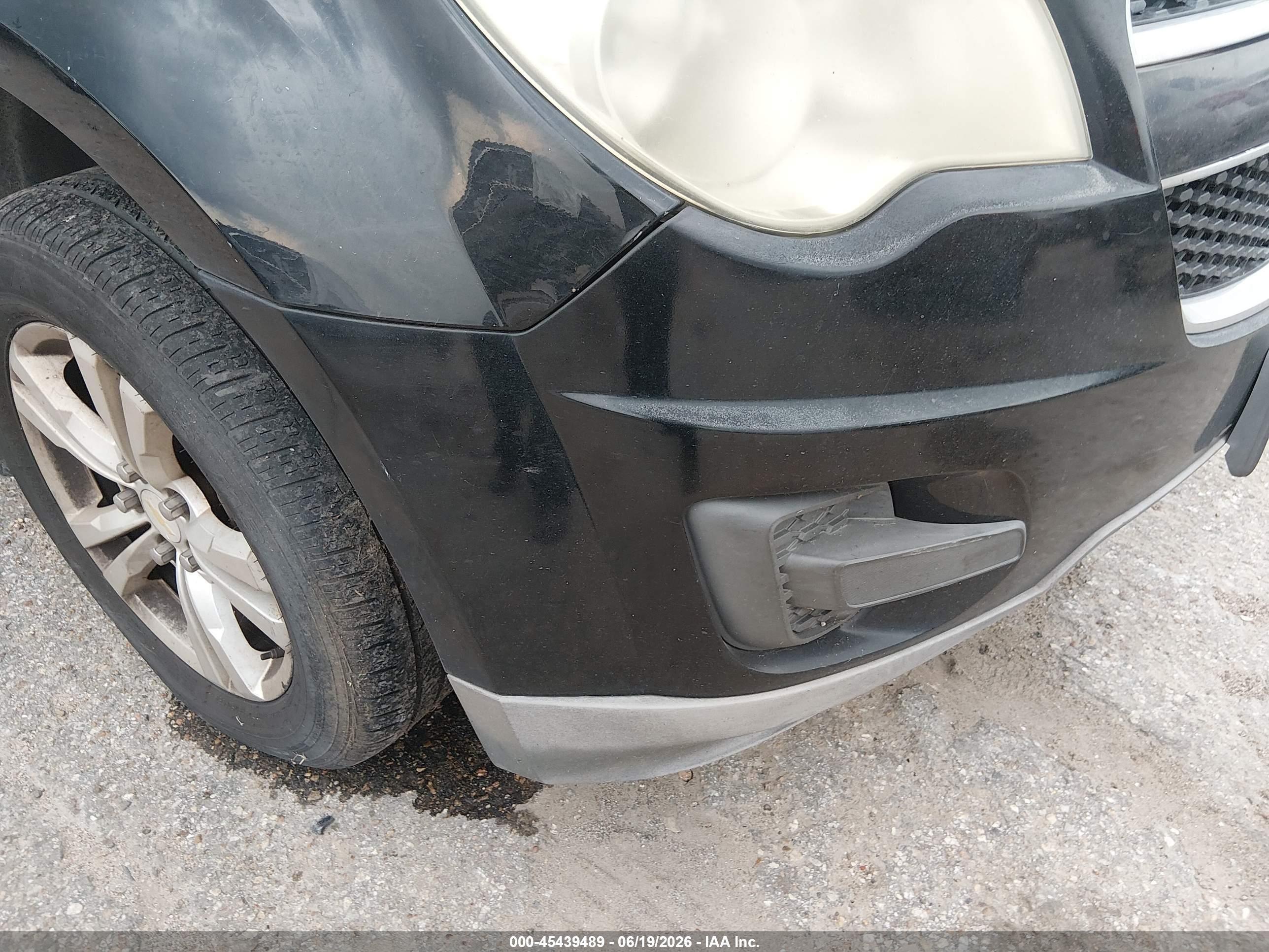 2011 Chevrolet Equinox Ls Black vin: 2GNALBEC4B1208990