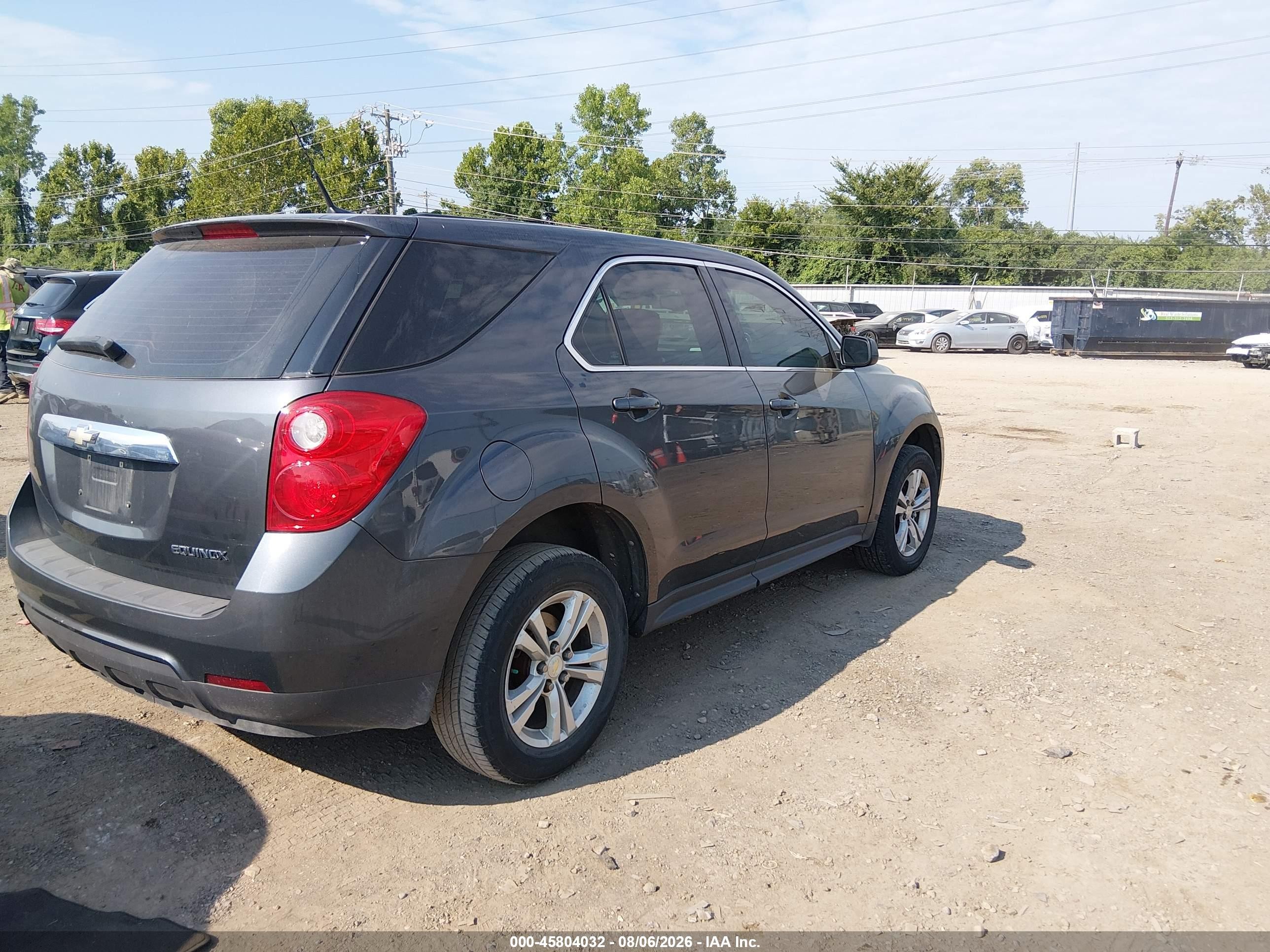 2011 Chevrolet Equinox Ls Серый vin: 2GNALBEC6B1162093