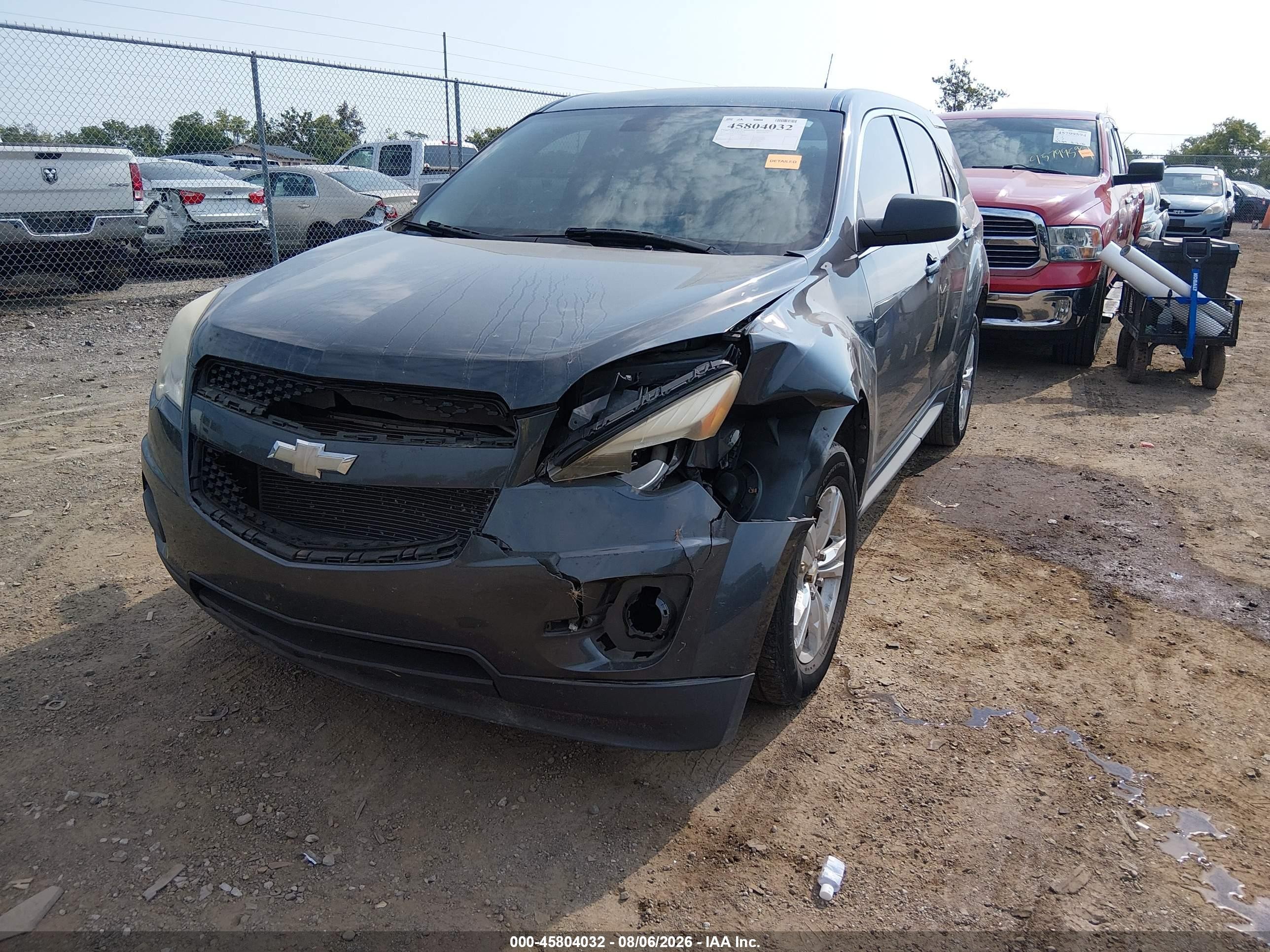 2011 Chevrolet Equinox Ls Серый vin: 2GNALBEC6B1162093