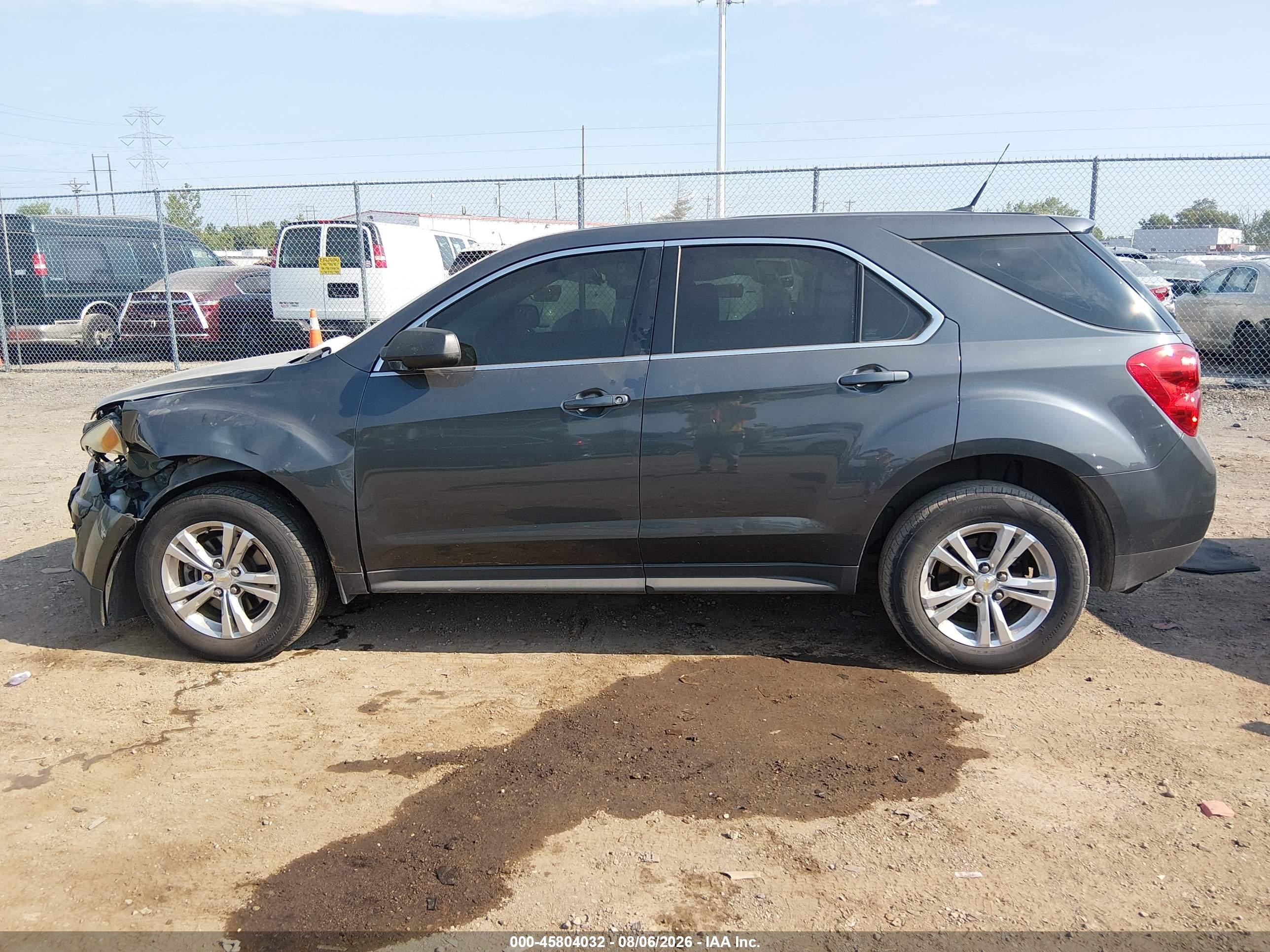 2011 Chevrolet Equinox Ls Серый vin: 2GNALBEC6B1162093